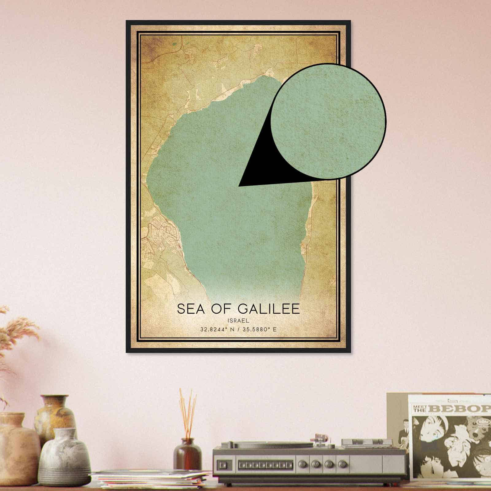 Deerfield Kansas Map Poster, Modern Home Decor Wall Art Print (Copy)