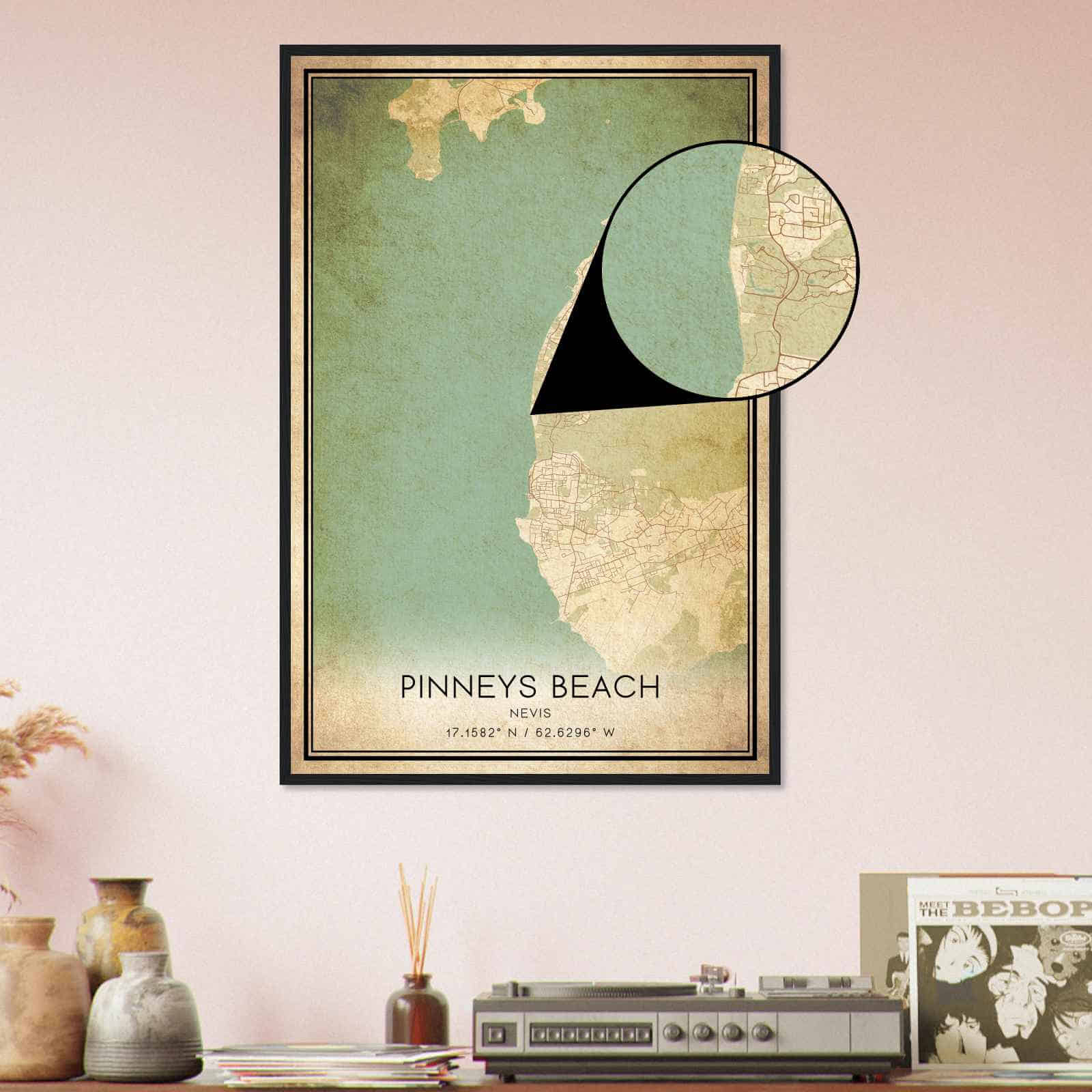 Deerfield Kansas Map Poster, Modern Home Decor Wall Art Print (Copy)