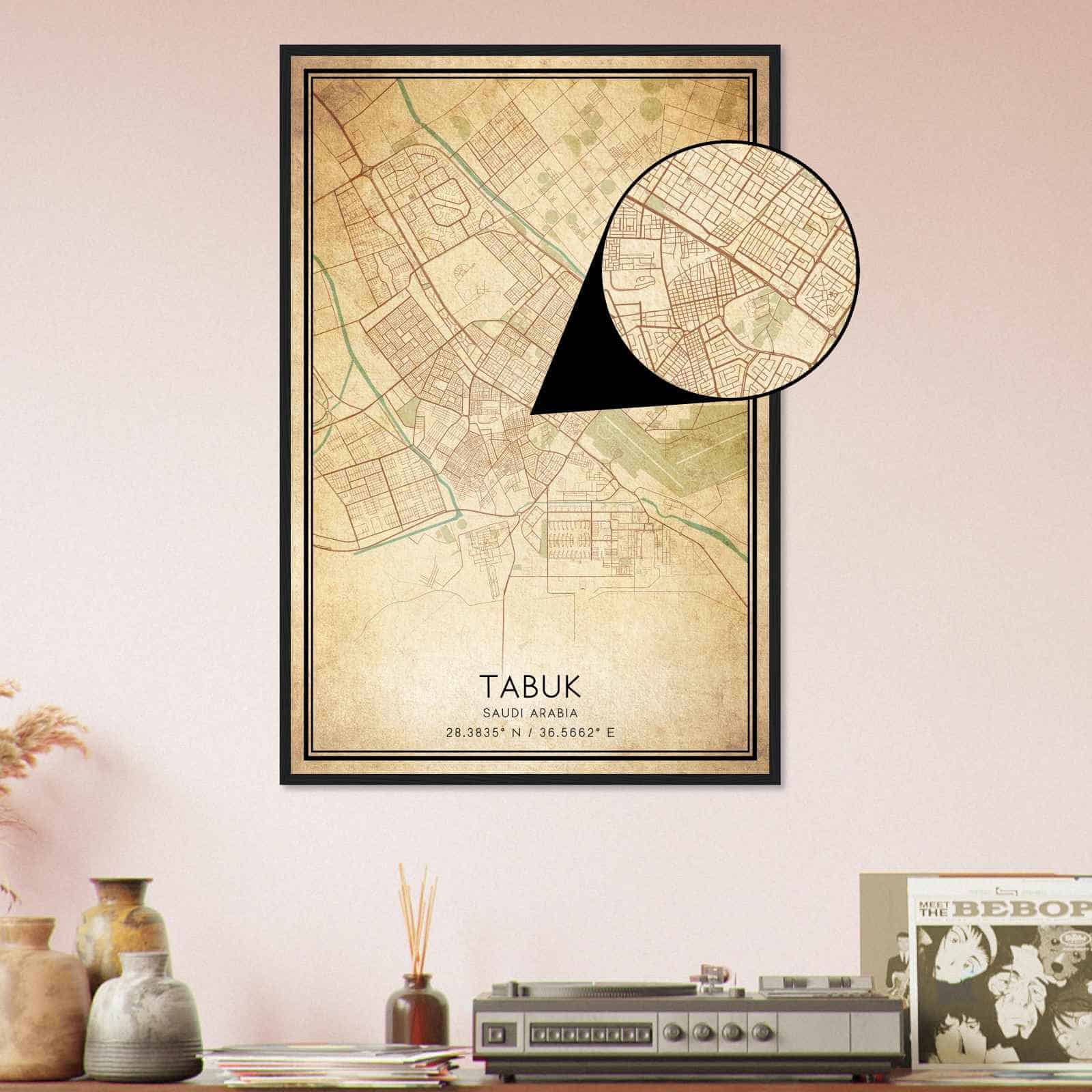 Deerfield Kansas Map Poster, Modern Home Decor Wall Art Print (Copy)