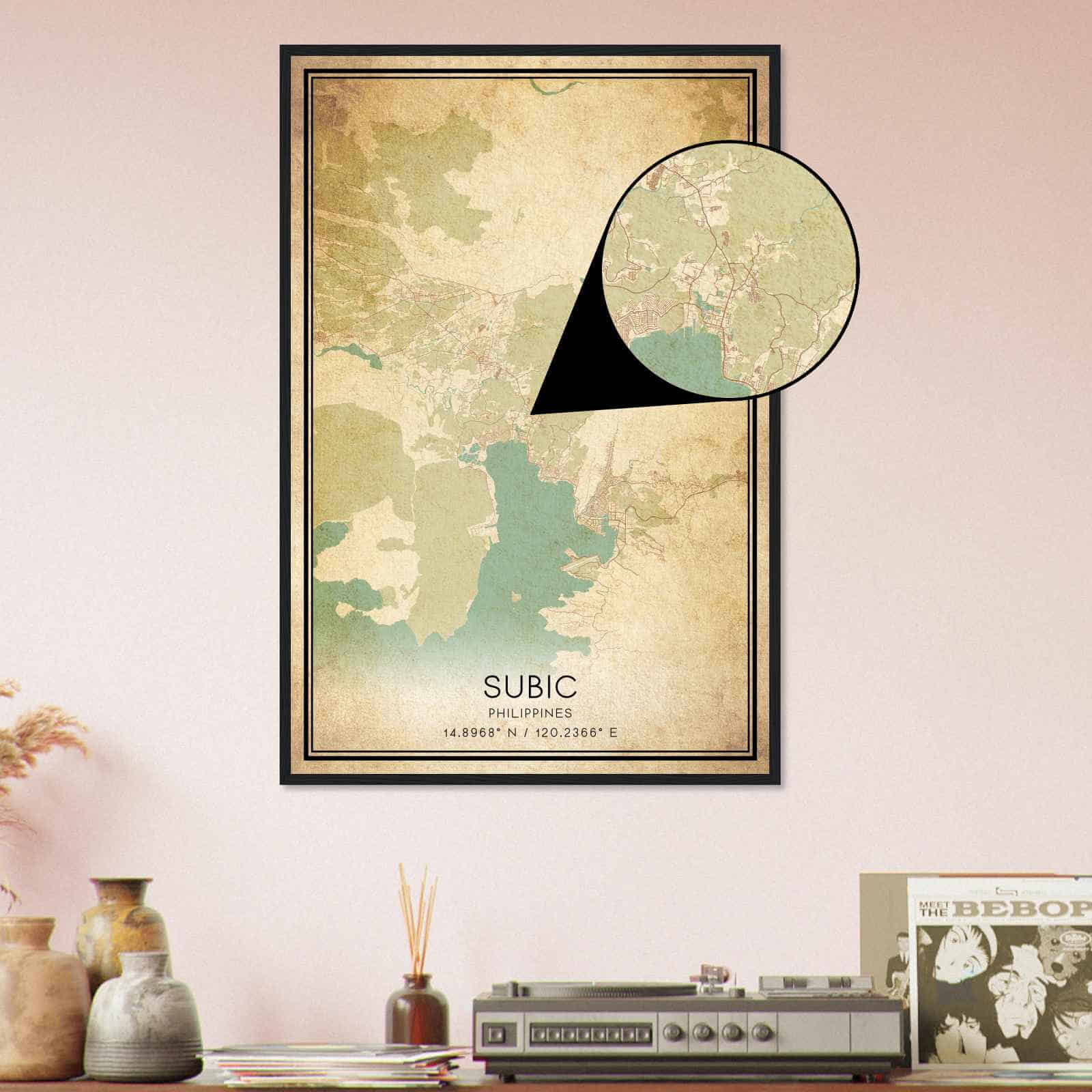 Deerfield Kansas Map Poster, Modern Home Decor Wall Art Print (Copy)