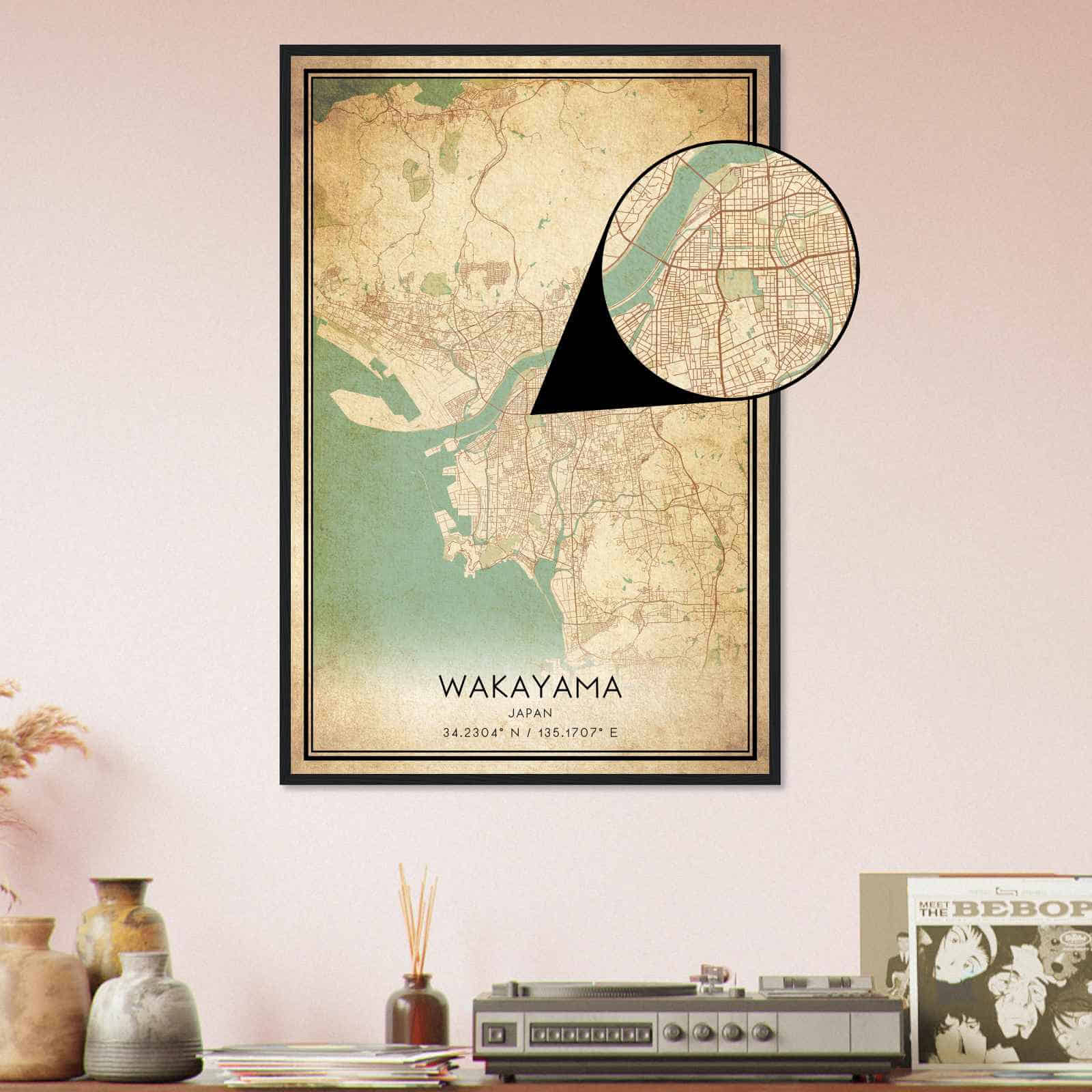 Deerfield Kansas Map Poster, Modern Home Decor Wall Art Print (Copy)