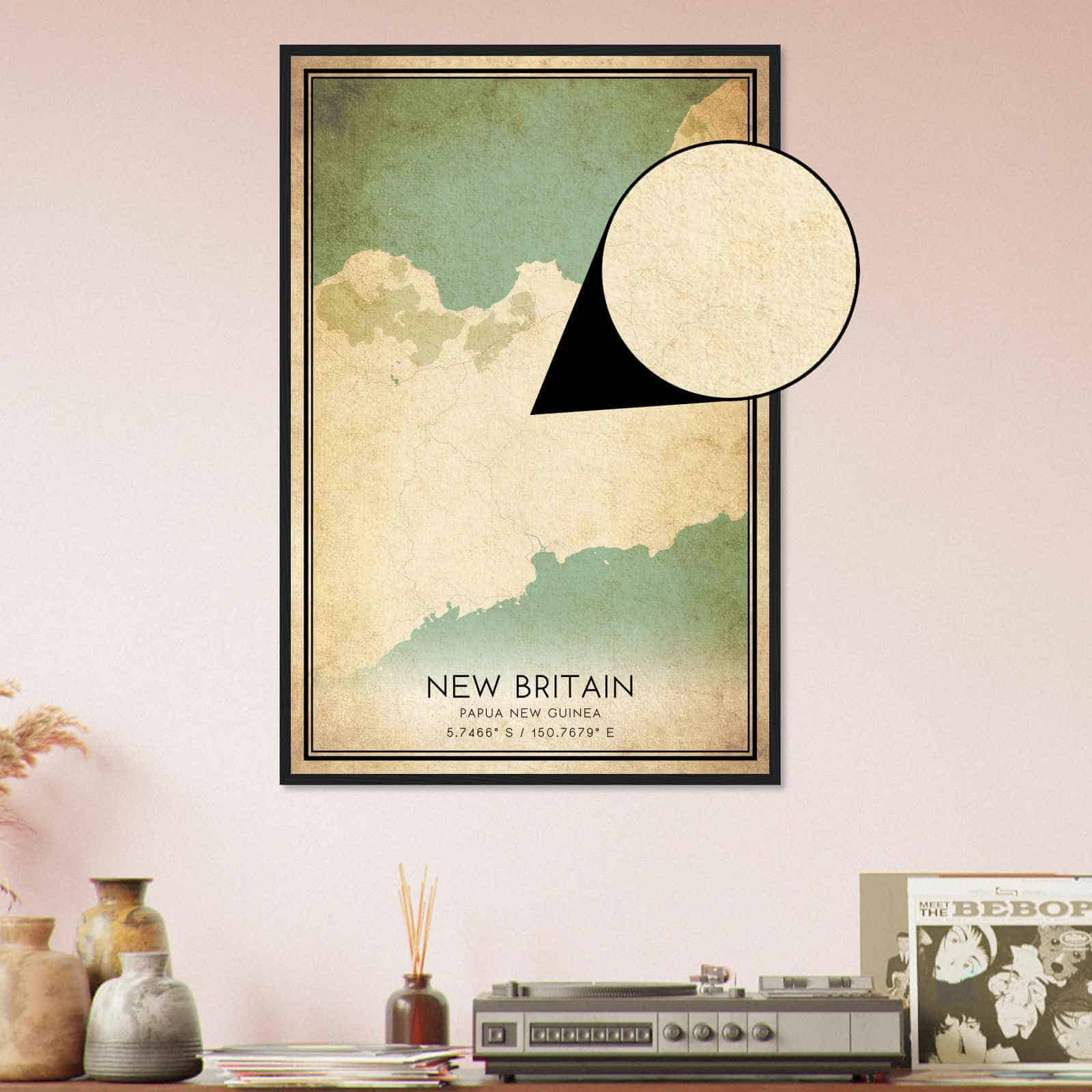 Deerfield Kansas Map Poster, Modern Home Decor Wall Art Print (Copy)