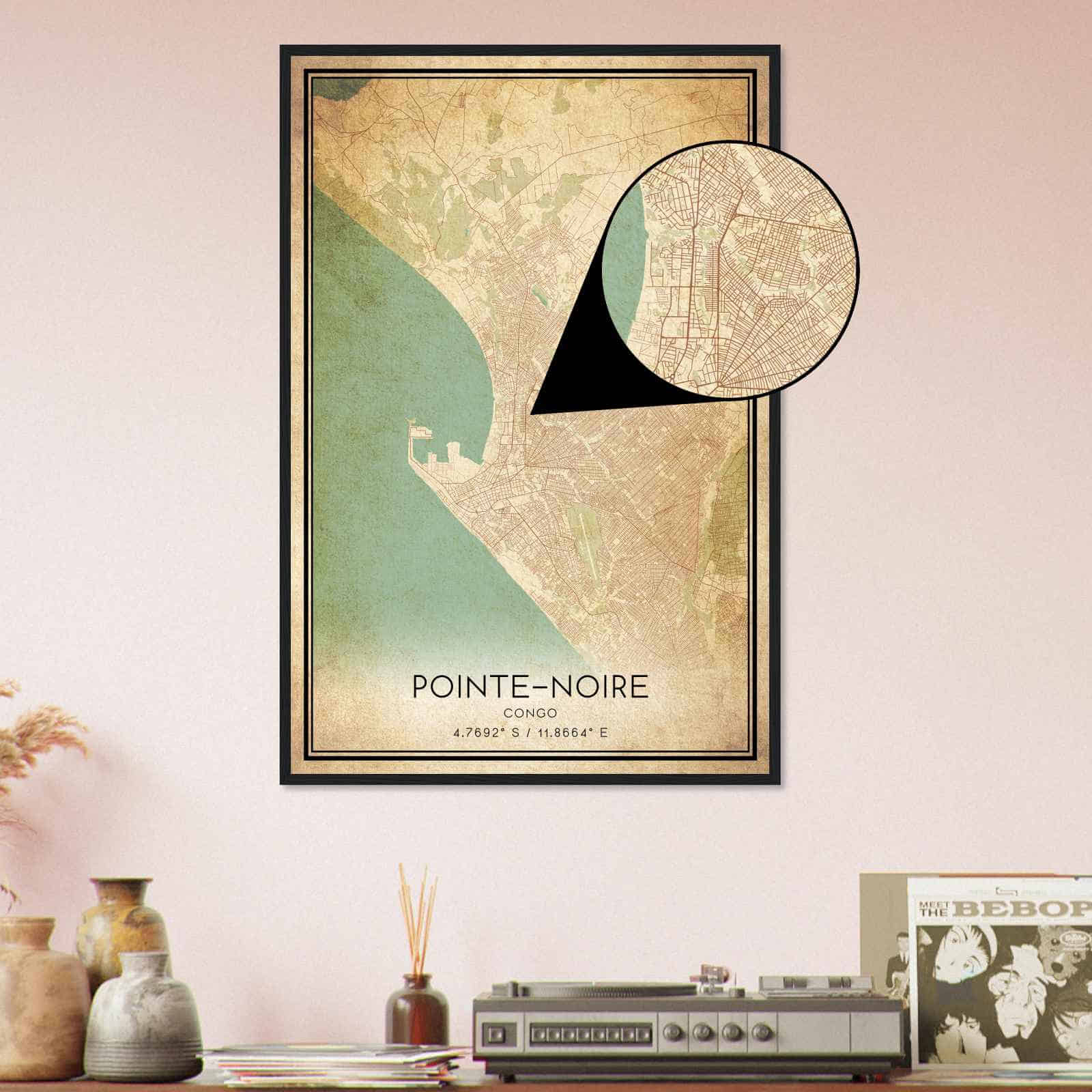Deerfield Kansas Map Poster, Modern Home Decor Wall Art Print (Copy)