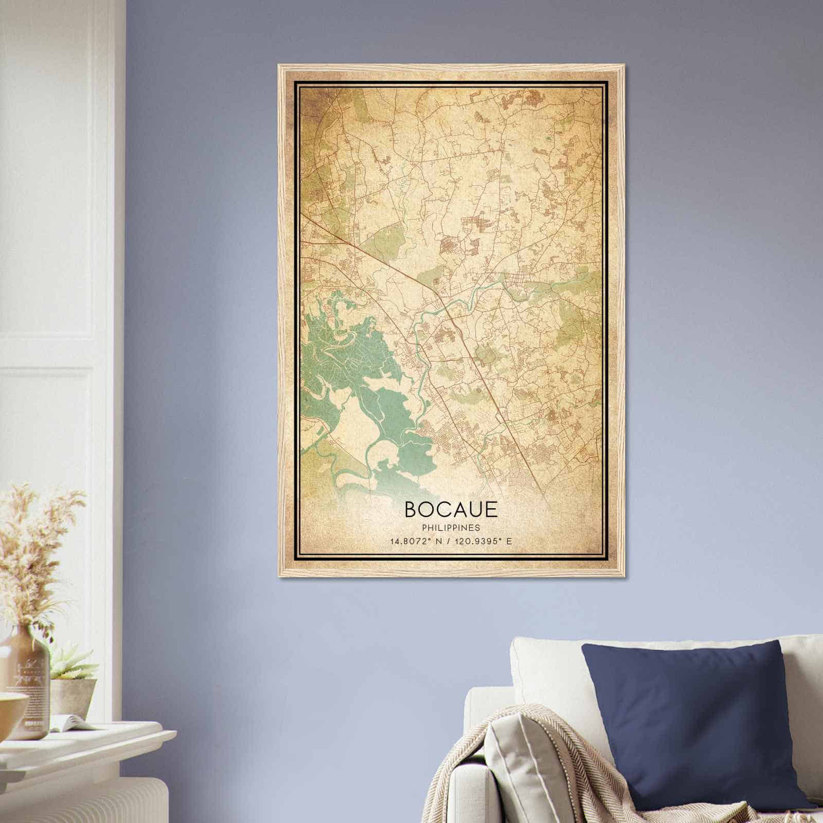 Deerfield Kansas Map Poster, Modern Home Decor Wall Art Print (Copy)