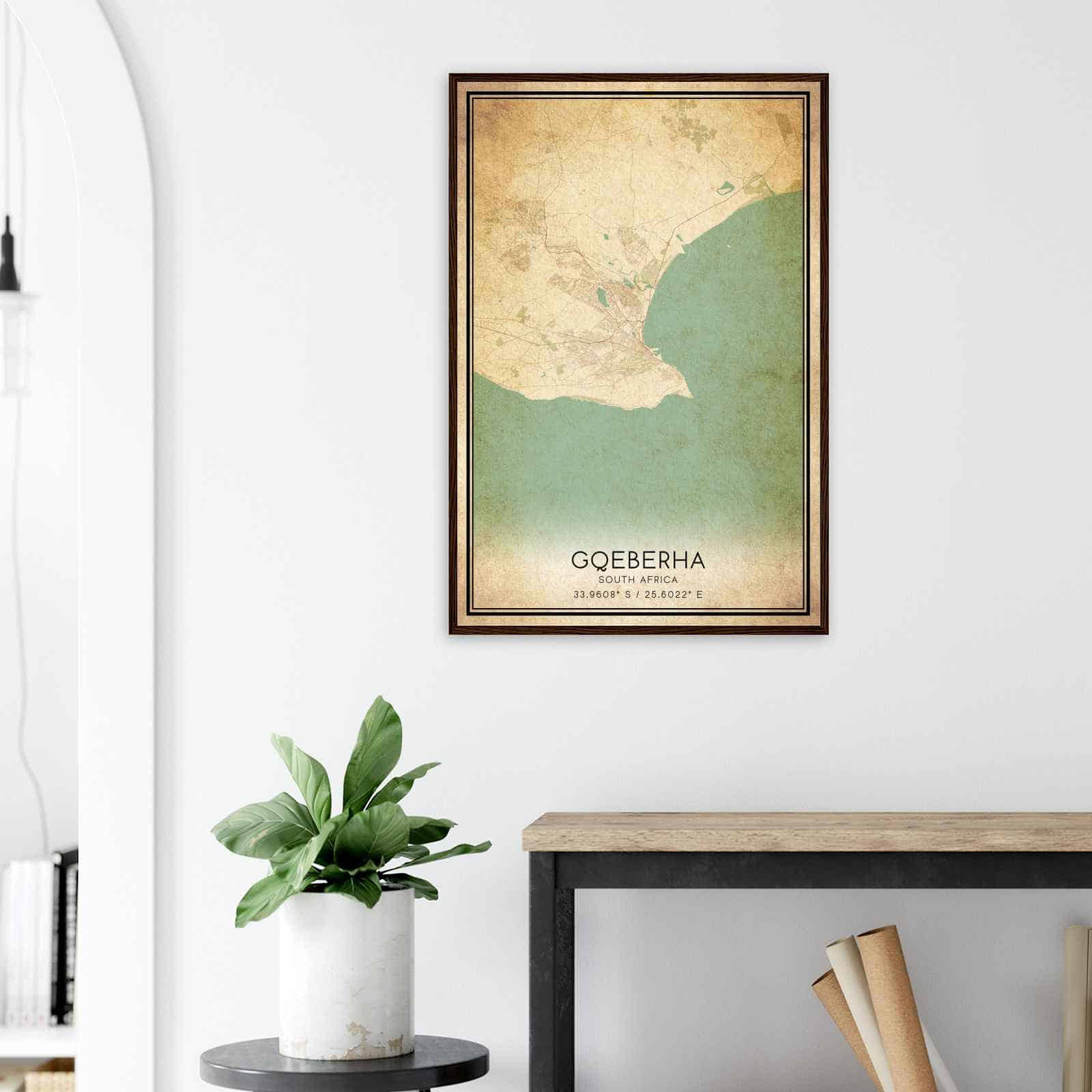 Deerfield Kansas Map Poster, Modern Home Decor Wall Art Print (Copy)
