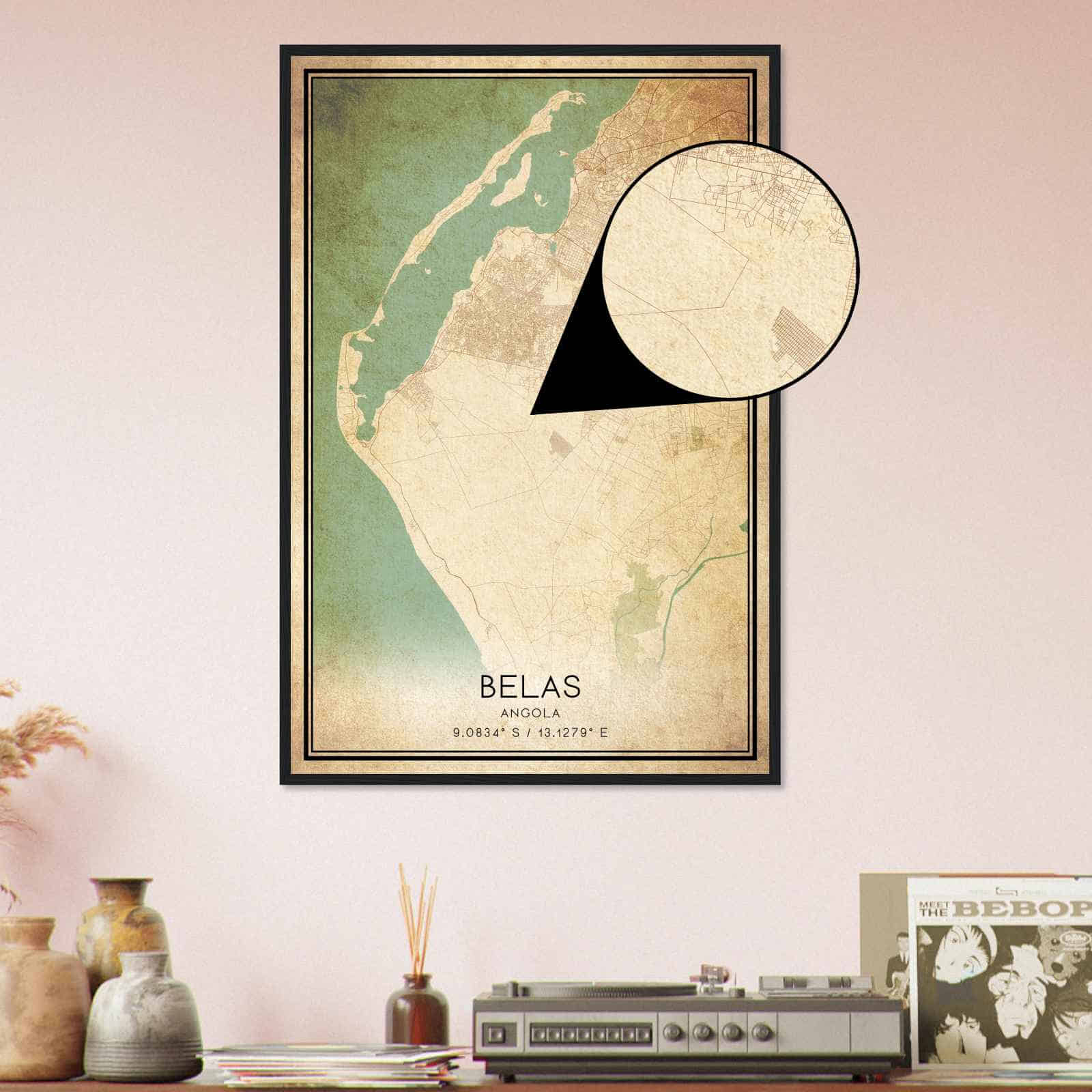 Deerfield Kansas Map Poster, Modern Home Decor Wall Art Print (Copy)
