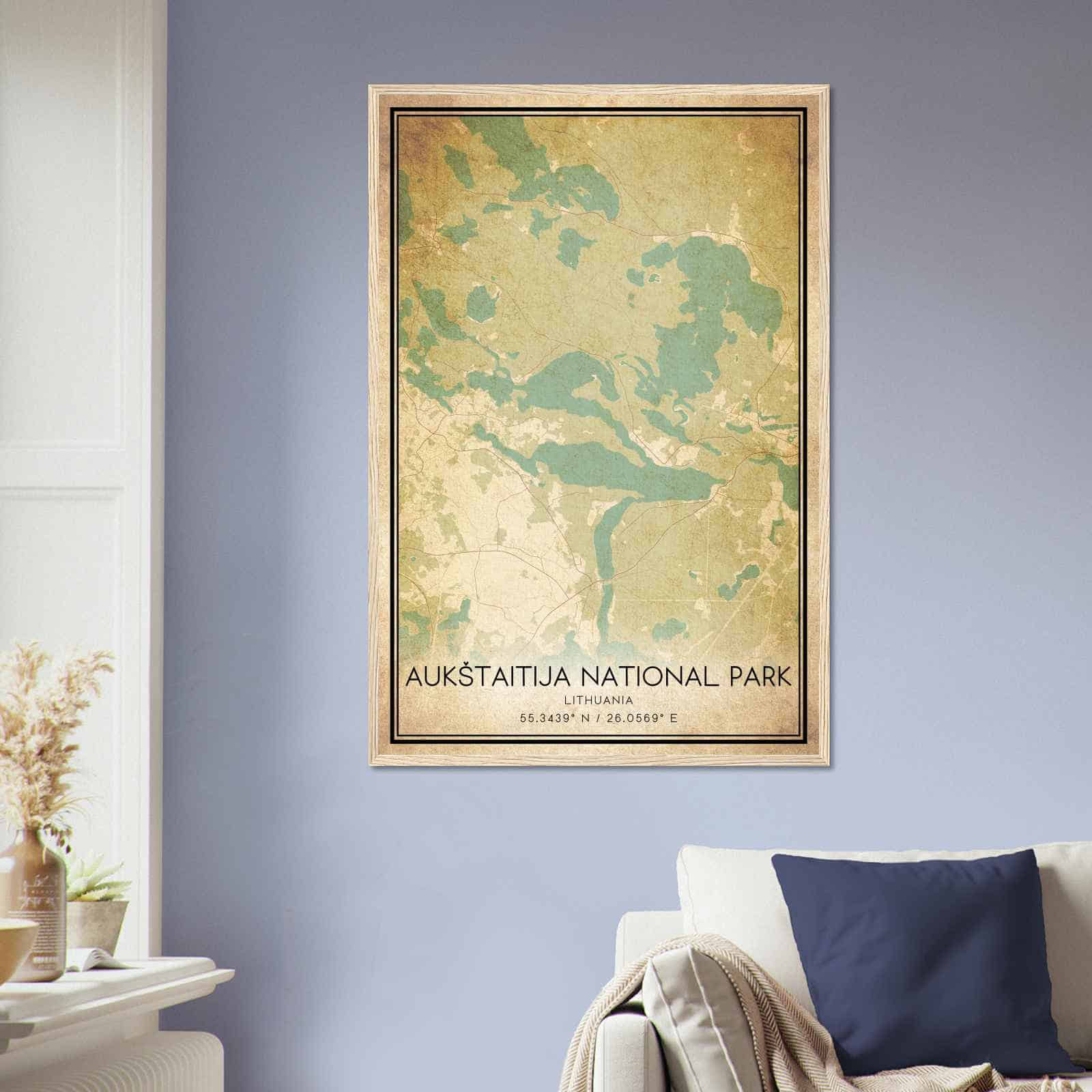 Deerfield Kansas Map Poster, Modern Home Decor Wall Art Print (Copy)
