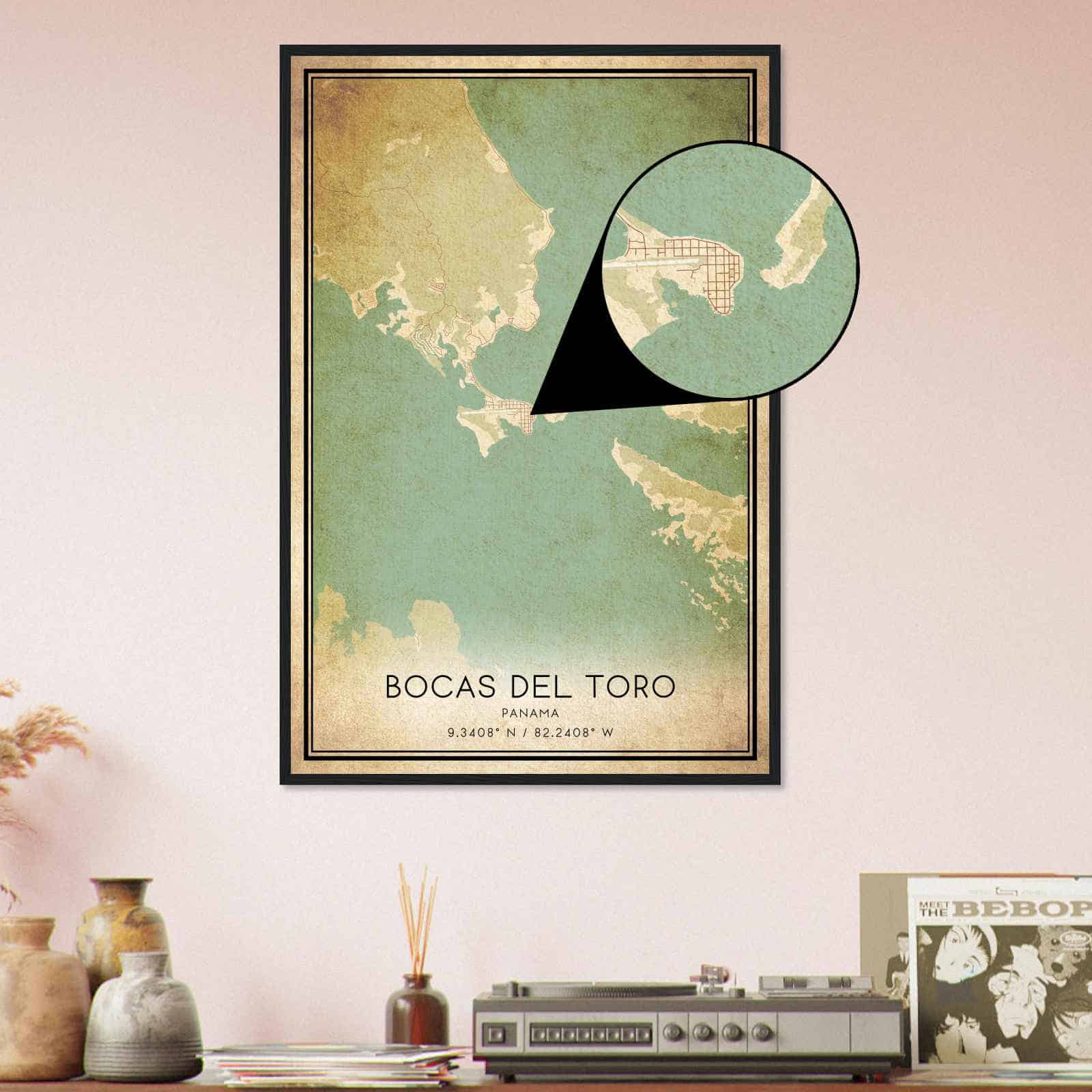 Deerfield Kansas Map Poster, Modern Home Decor Wall Art Print (Copy)