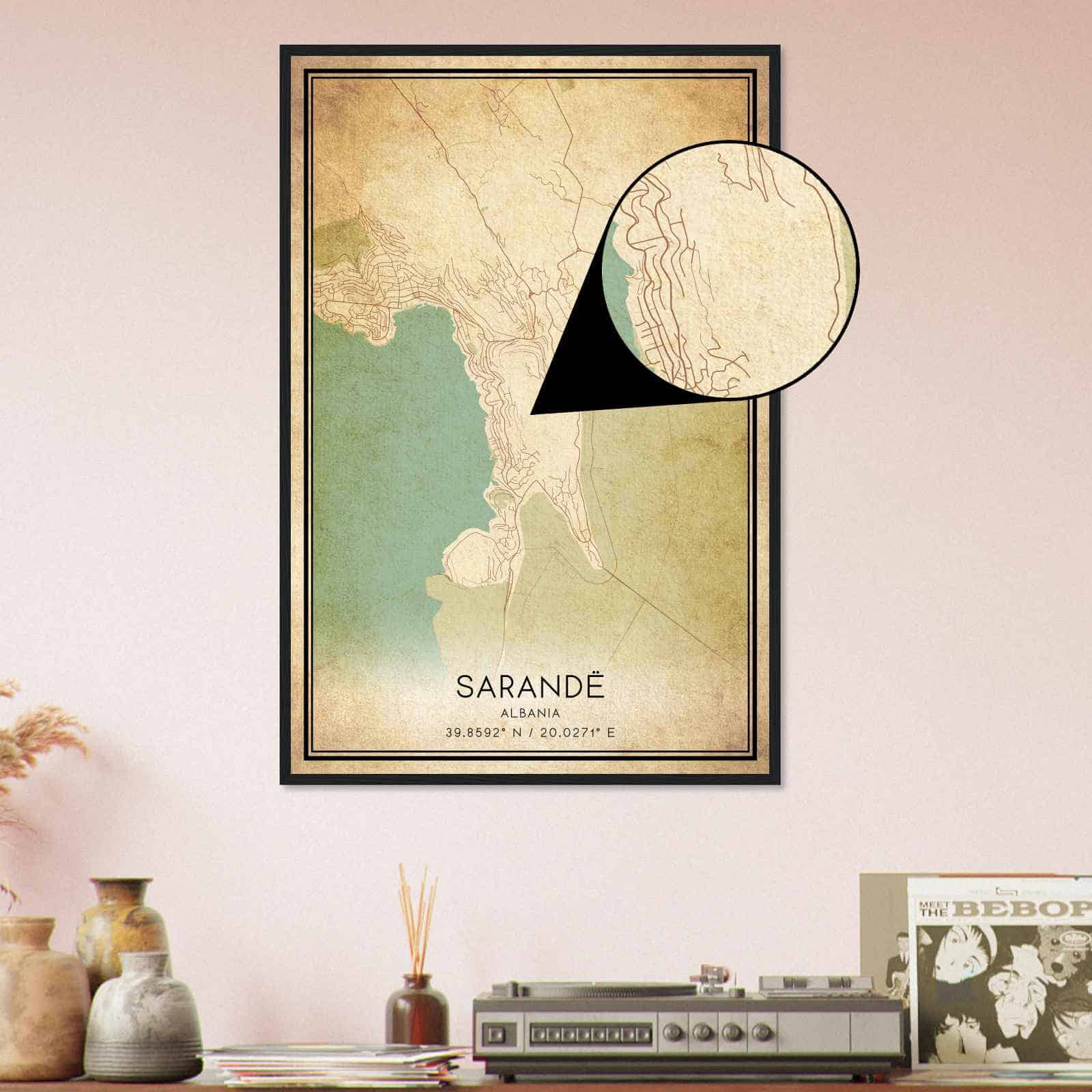Deerfield Kansas Map Poster, Modern Home Decor Wall Art Print (Copy)