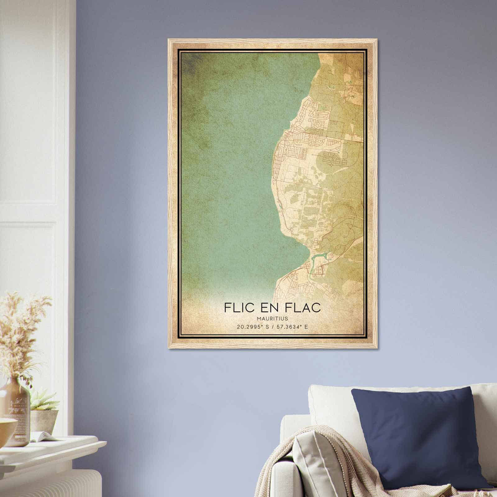 Deerfield Kansas Map Poster, Modern Home Decor Wall Art Print (Copy)