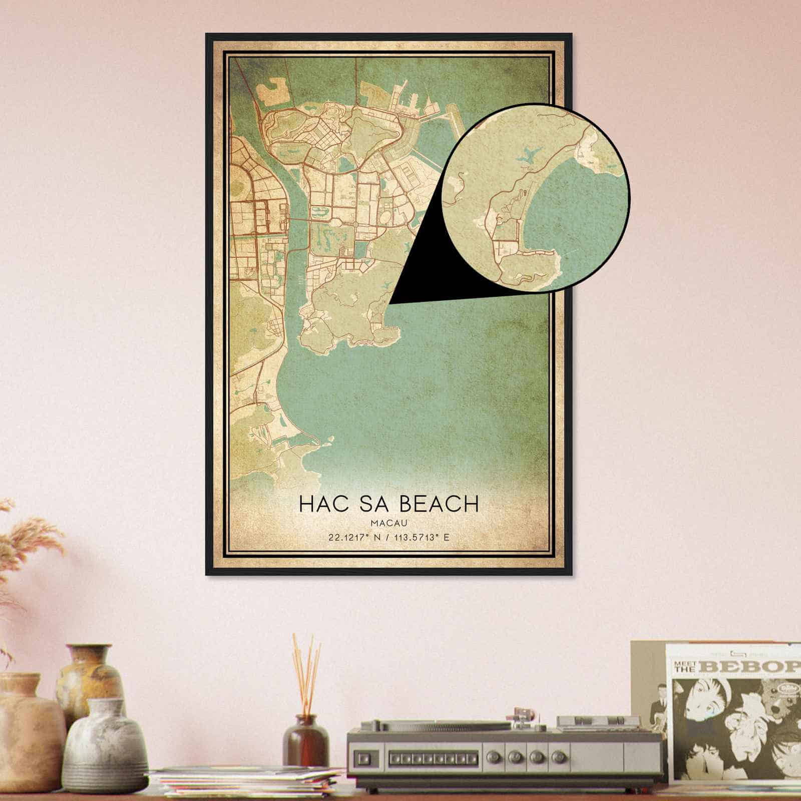 Deerfield Kansas Map Poster, Modern Home Decor Wall Art Print (Copy)