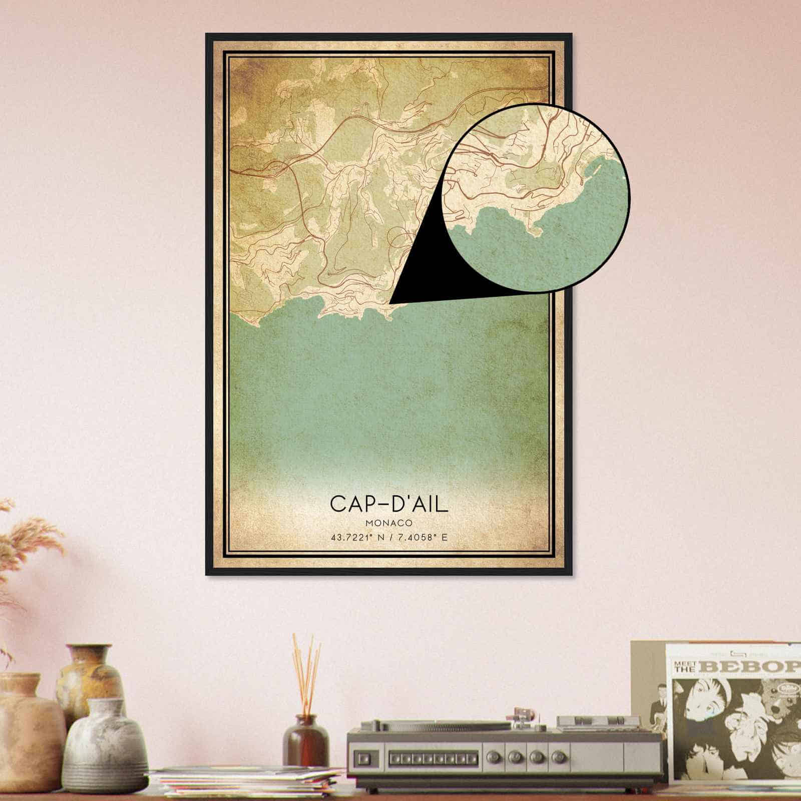 Deerfield Kansas Map Poster, Modern Home Decor Wall Art Print (Copy)