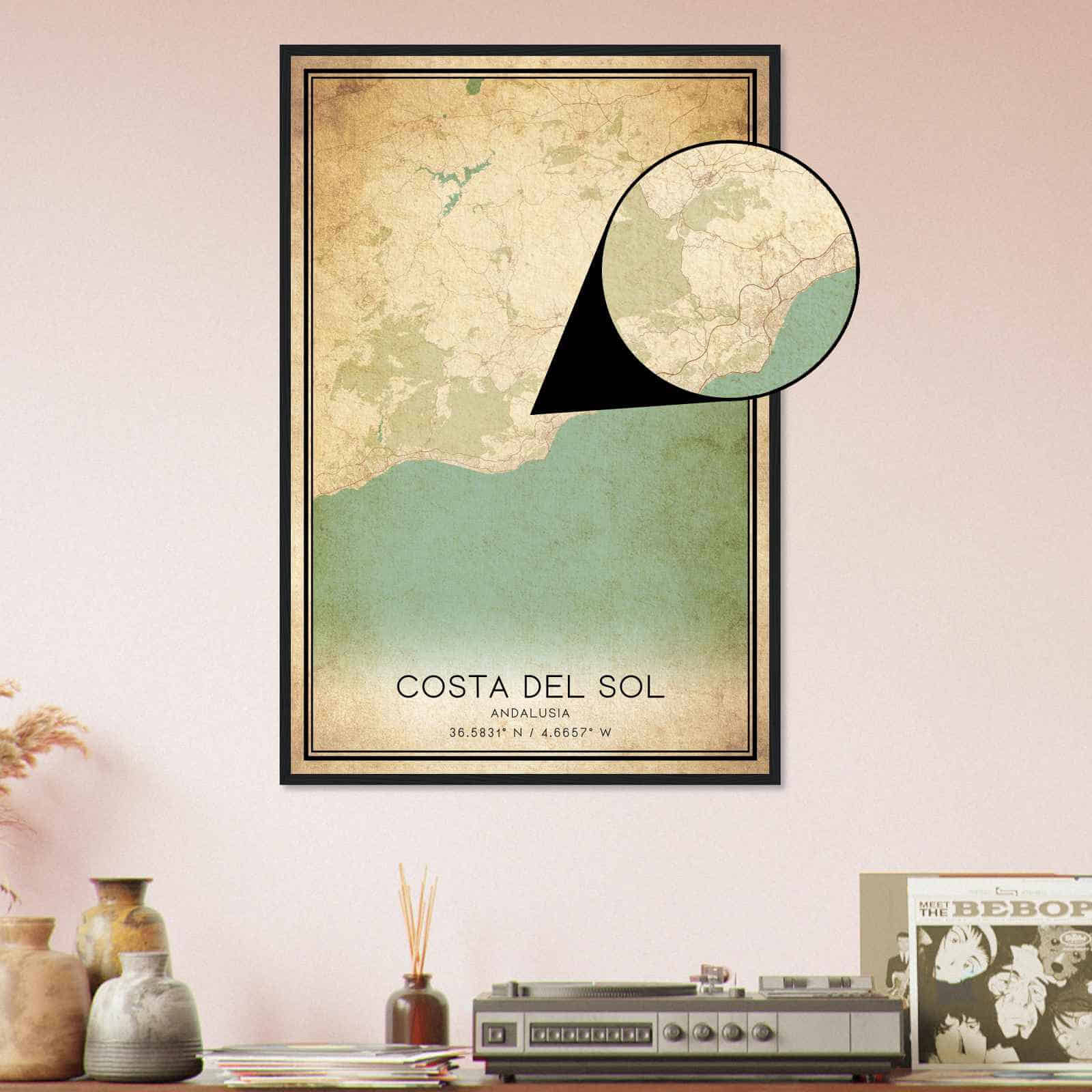 Deerfield Kansas Map Poster, Modern Home Decor Wall Art Print (Copy)