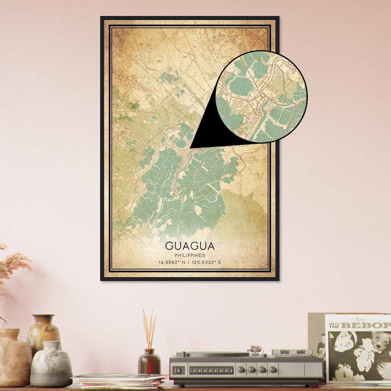 Deerfield Kansas Map Poster, Modern Home Decor Wall Art Print (Copy)