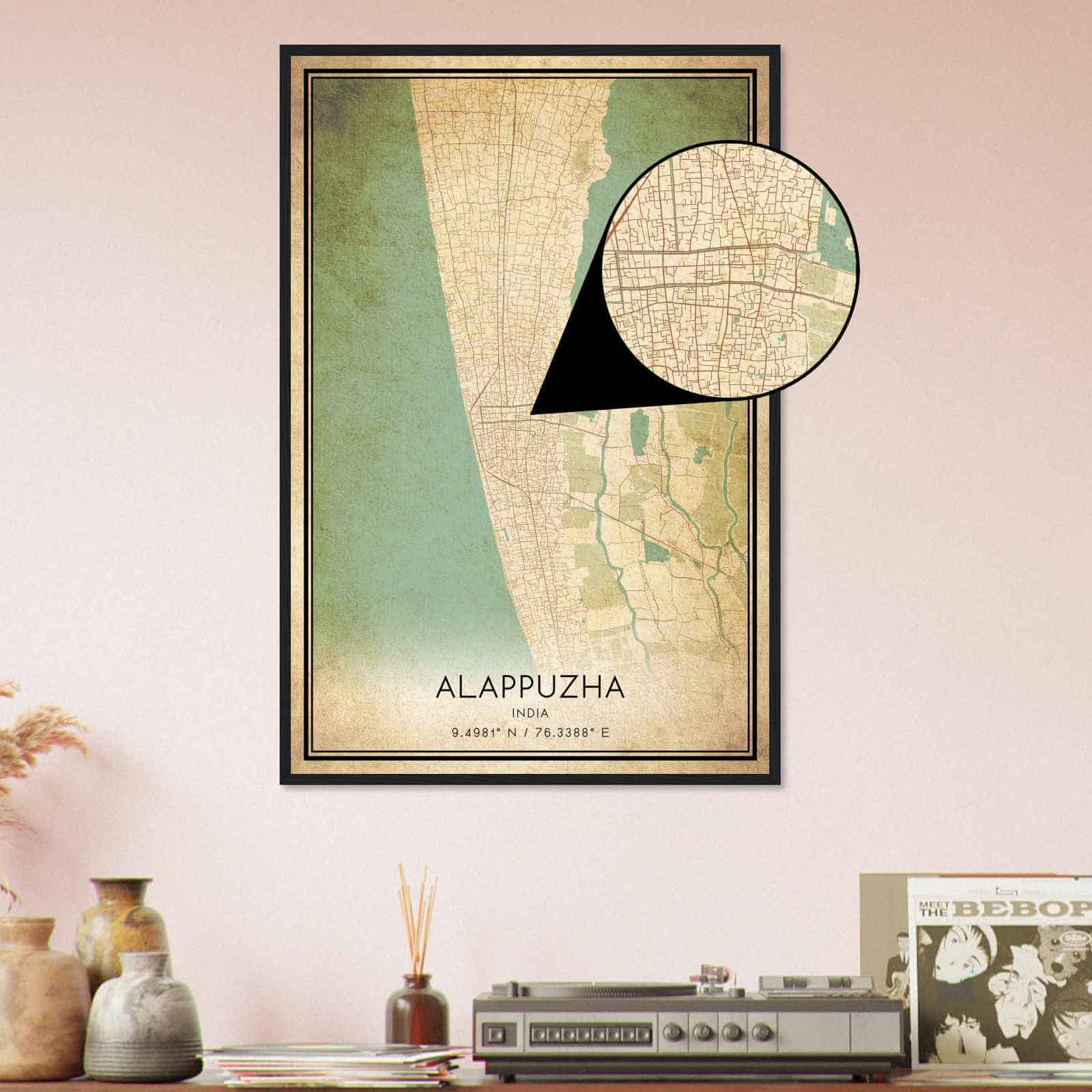 Deerfield Kansas Map Poster, Modern Home Decor Wall Art Print (Copy)