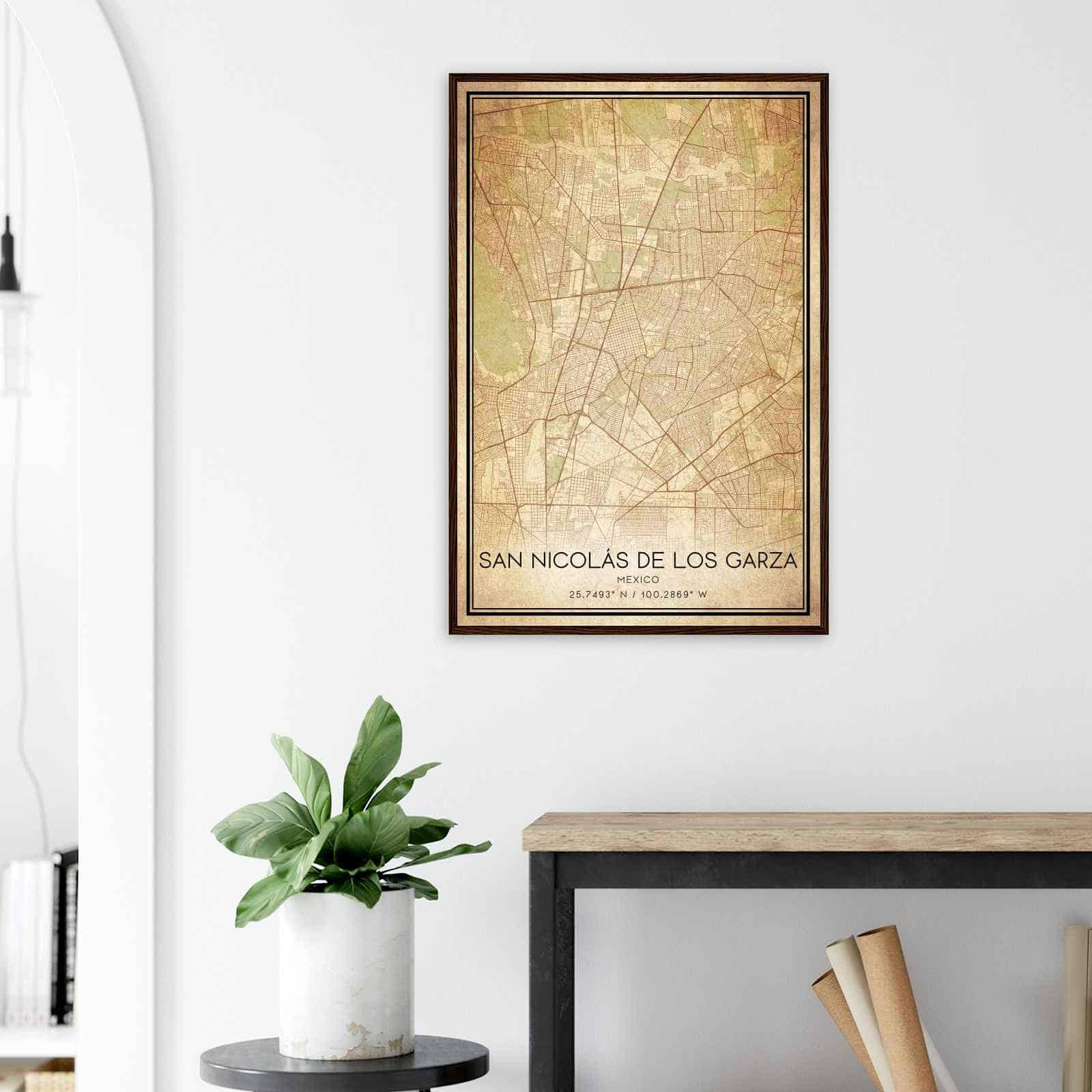 Deerfield Kansas Map Poster, Modern Home Decor Wall Art Print (Copy)