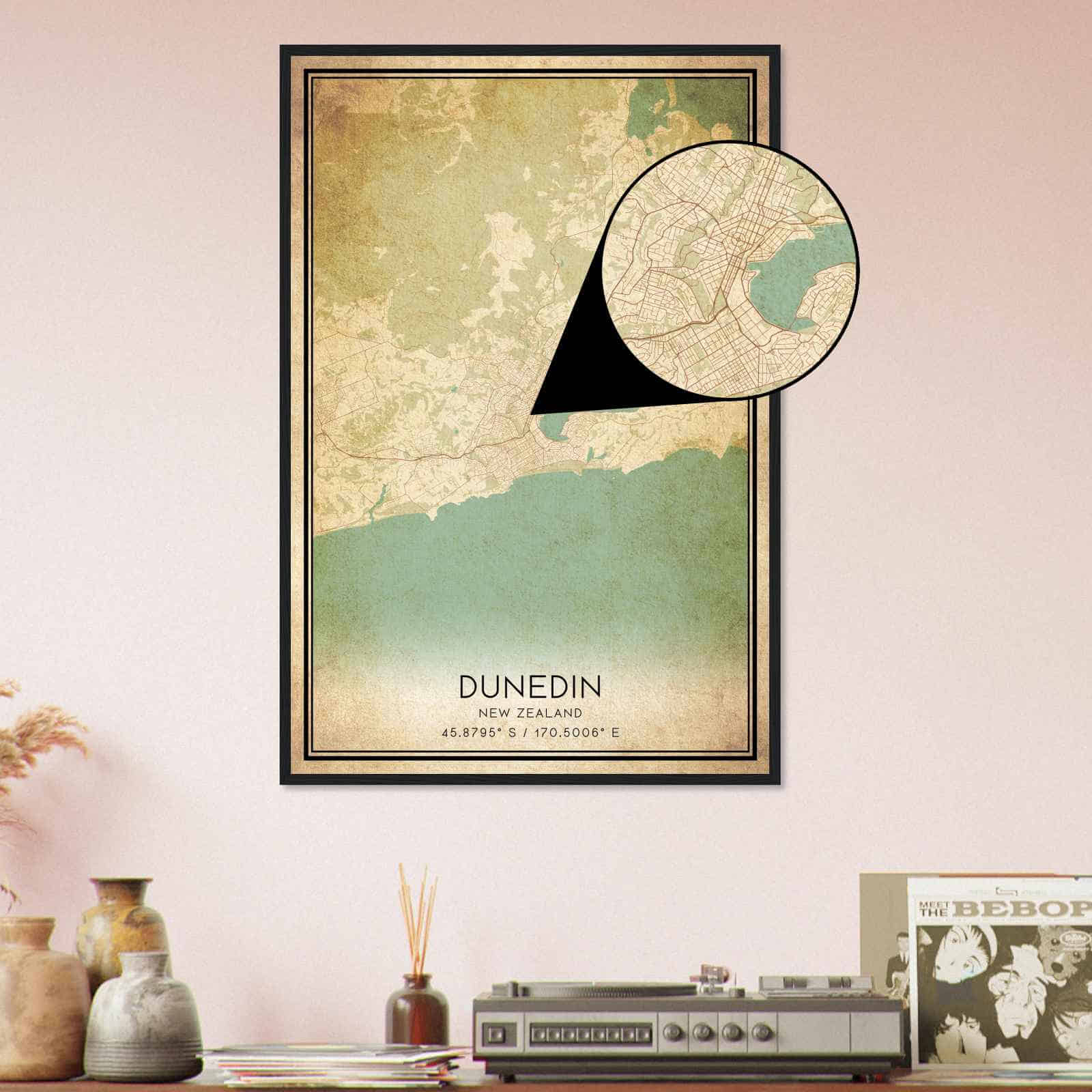 Deerfield Kansas Map Poster, Modern Home Decor Wall Art Print (Copy)