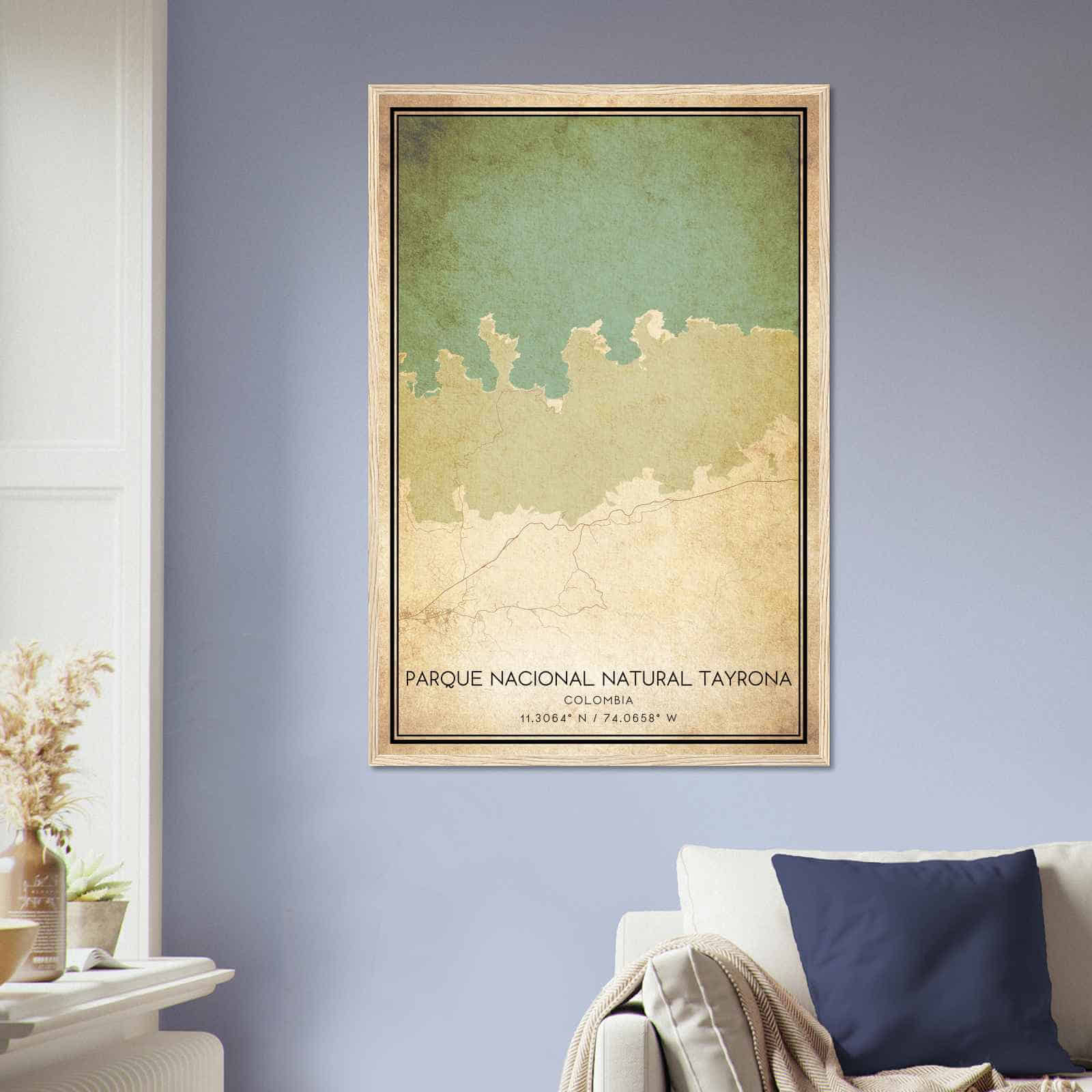 Deerfield Kansas Map Poster, Modern Home Decor Wall Art Print (Copy)