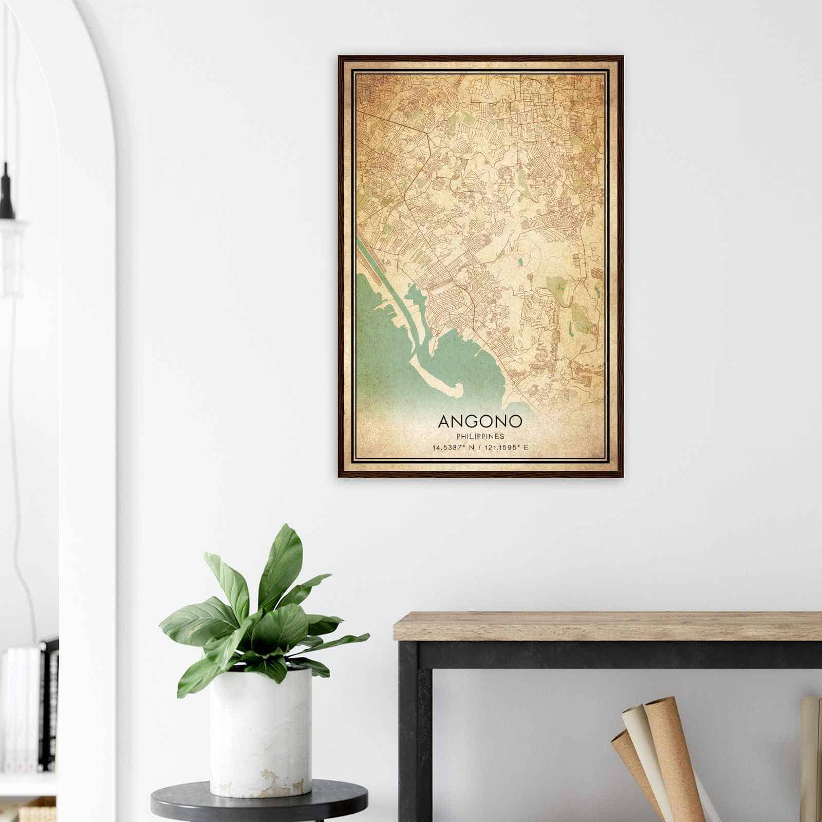 Deerfield Kansas Map Poster, Modern Home Decor Wall Art Print (Copy)