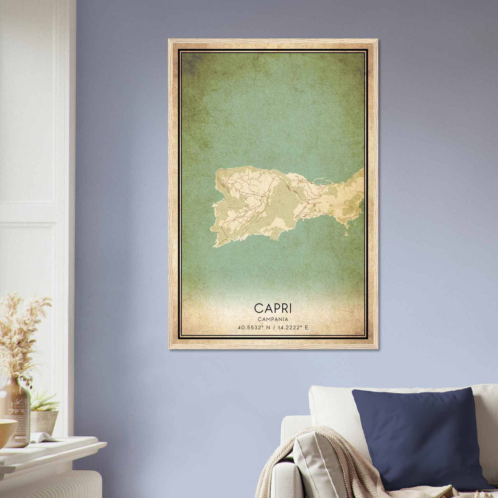 Deerfield Kansas Map Poster, Modern Home Decor Wall Art Print (Copy)