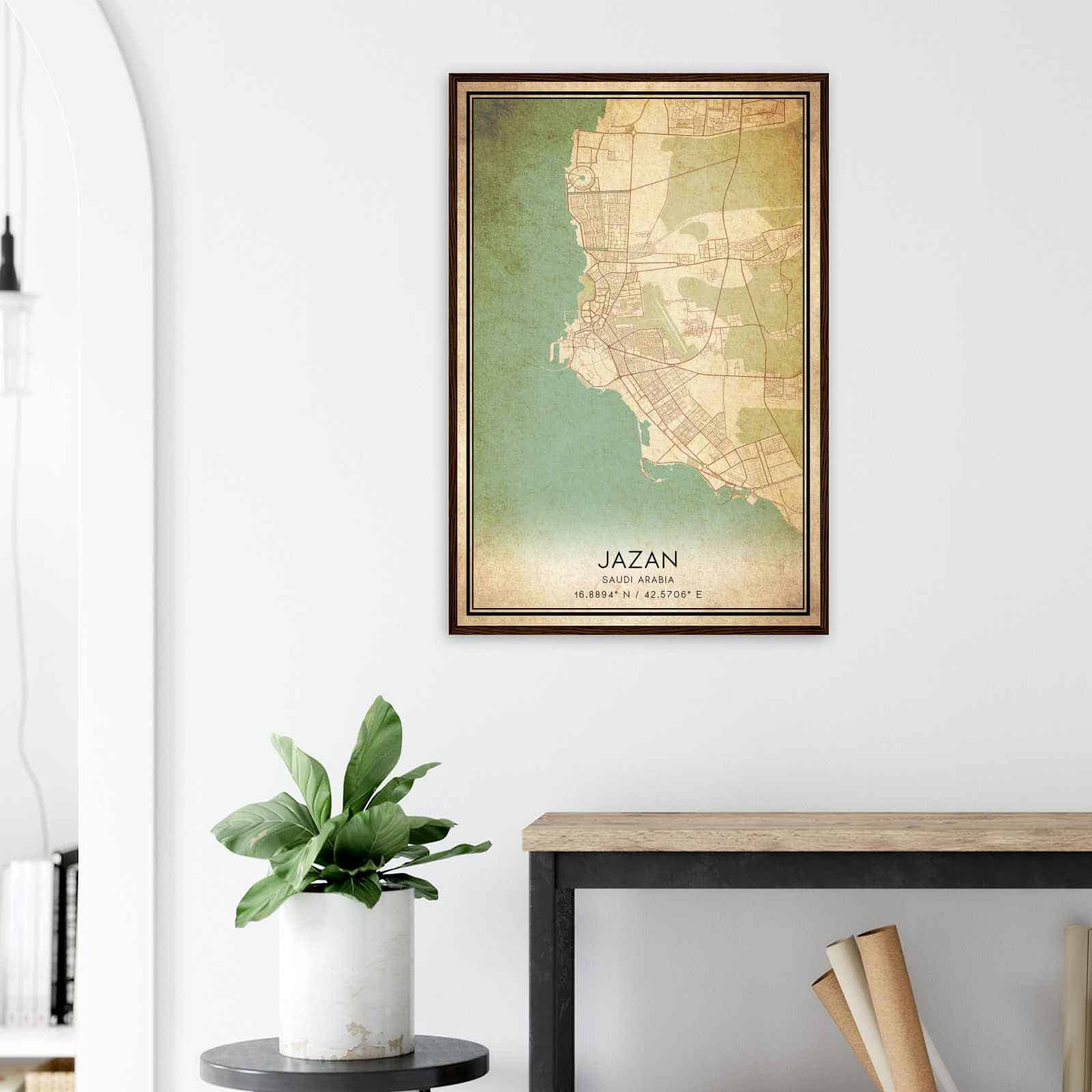 Deerfield Kansas Map Poster, Modern Home Decor Wall Art Print (Copy)