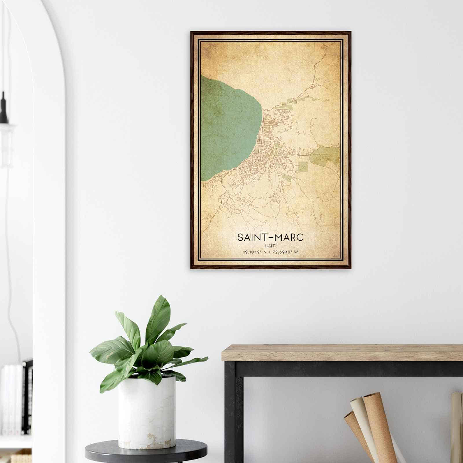 Deerfield Kansas Map Poster, Modern Home Decor Wall Art Print (Copy)