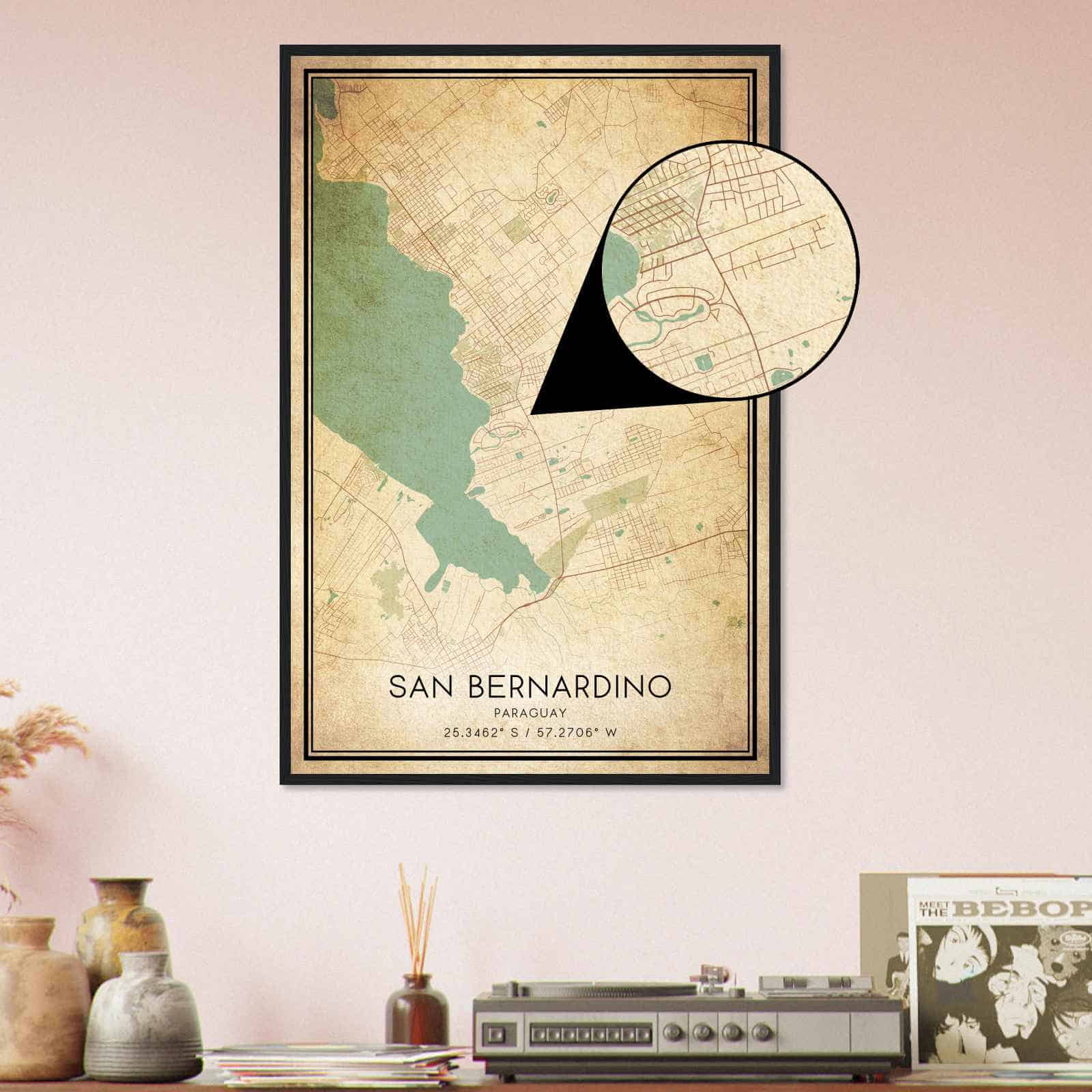 Deerfield Kansas Map Poster, Modern Home Decor Wall Art Print (Copy)