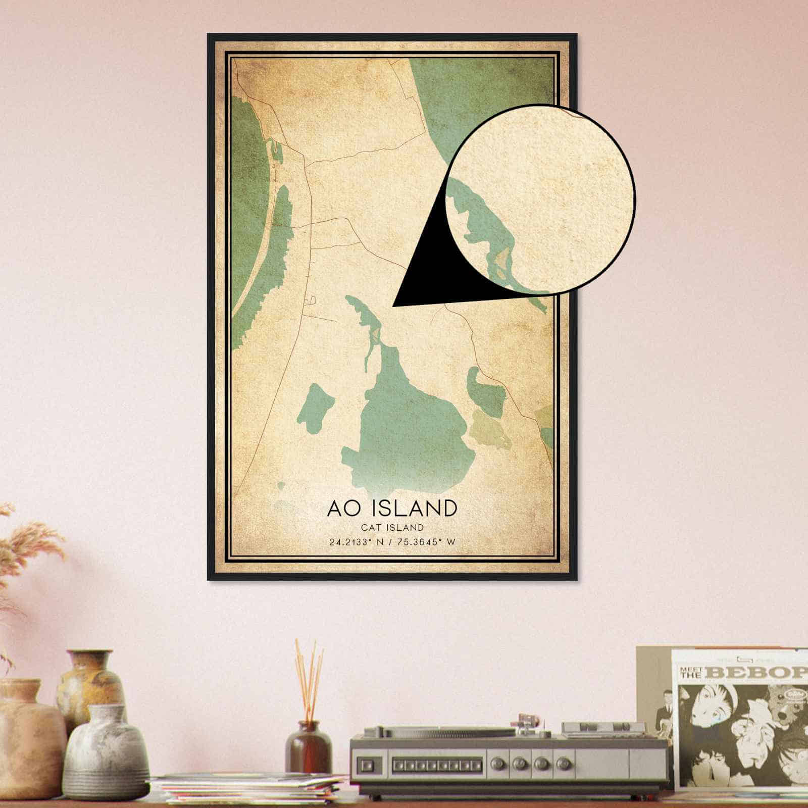 Deerfield Kansas Map Poster, Modern Home Decor Wall Art Print (Copy)