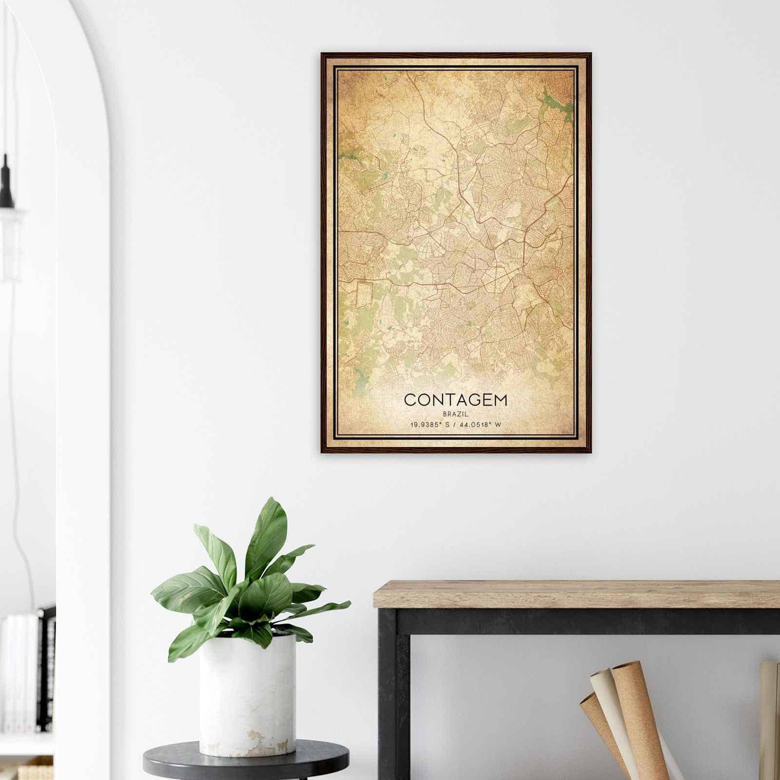 Deerfield Kansas Map Poster, Modern Home Decor Wall Art Print (Copy)