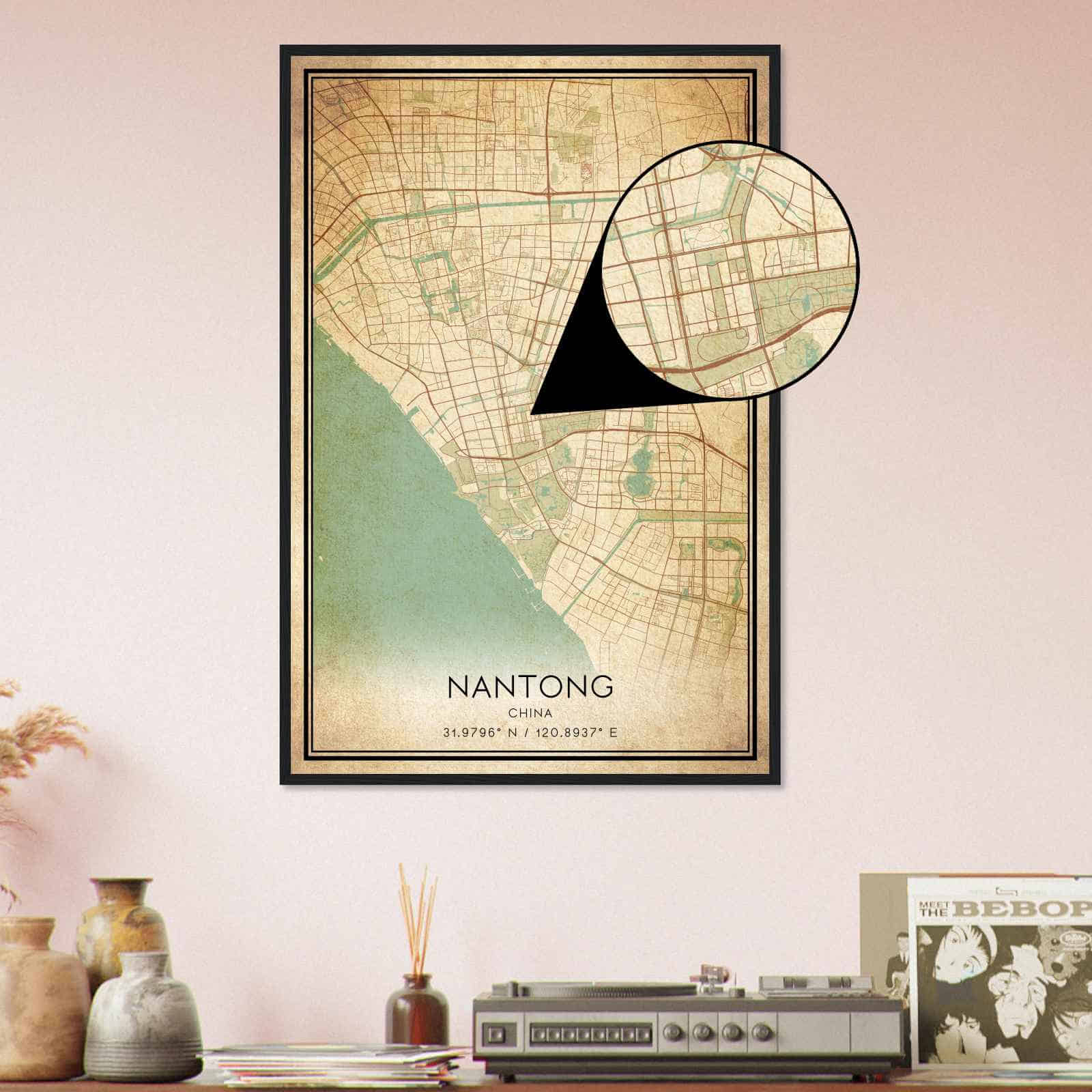 Deerfield Kansas Map Poster, Modern Home Decor Wall Art Print (Copy)