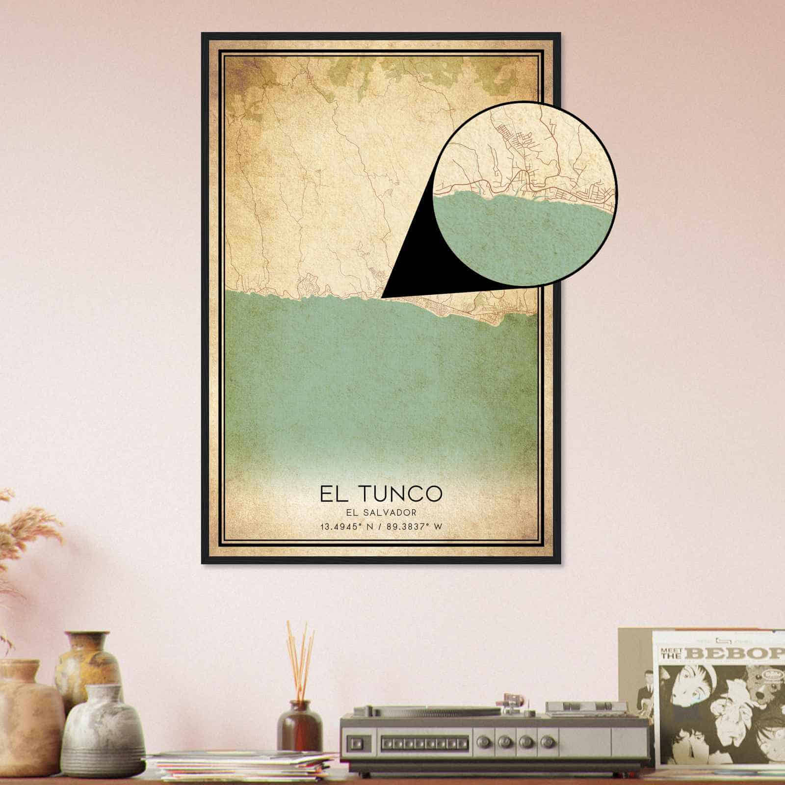 Deerfield Kansas Map Poster, Modern Home Decor Wall Art Print (Copy)