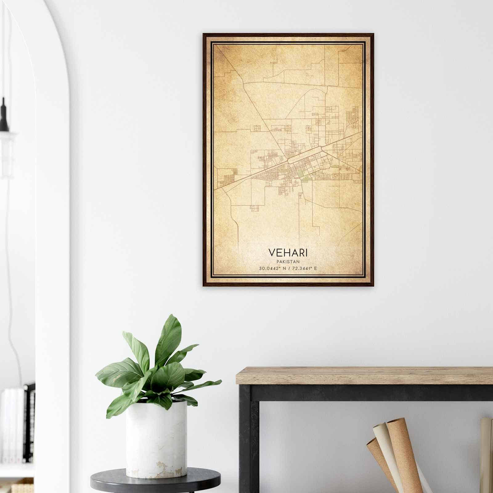 Deerfield Kansas Map Poster, Modern Home Decor Wall Art Print (Copy)