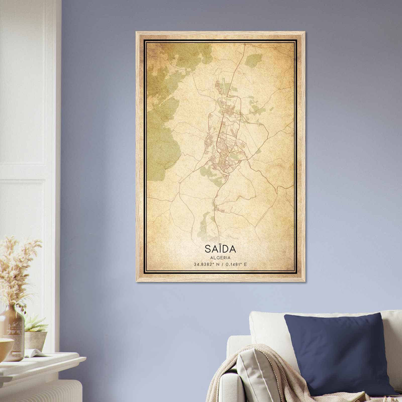 Deerfield Kansas Map Poster, Modern Home Decor Wall Art Print (Copy)