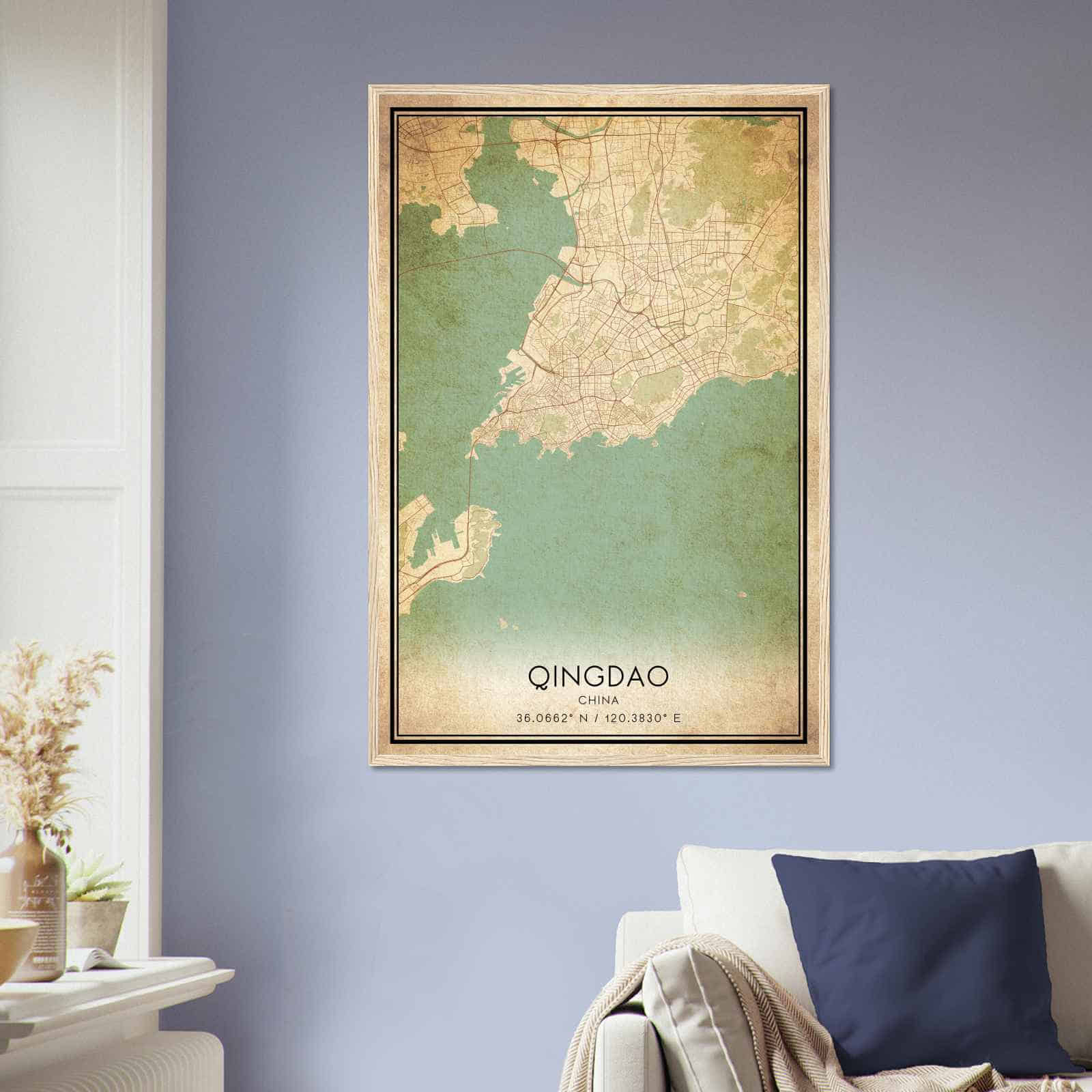 Deerfield Kansas Map Poster, Modern Home Decor Wall Art Print (Copy)
