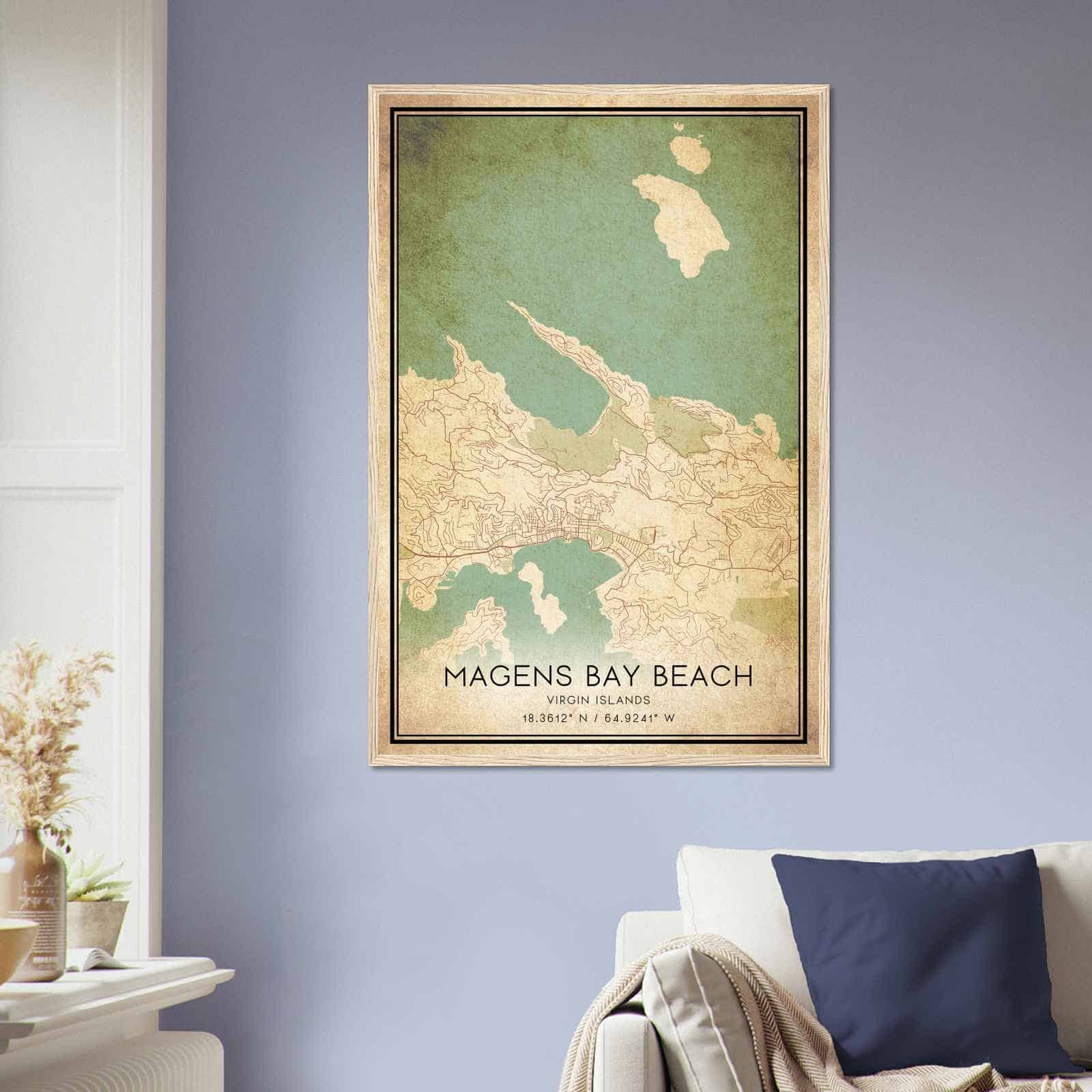 Deerfield Kansas Map Poster, Modern Home Decor Wall Art Print (Copy)
