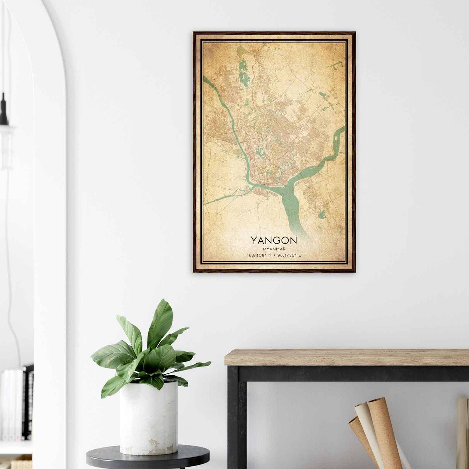 Deerfield Kansas Map Poster, Modern Home Decor Wall Art Print (Copy)