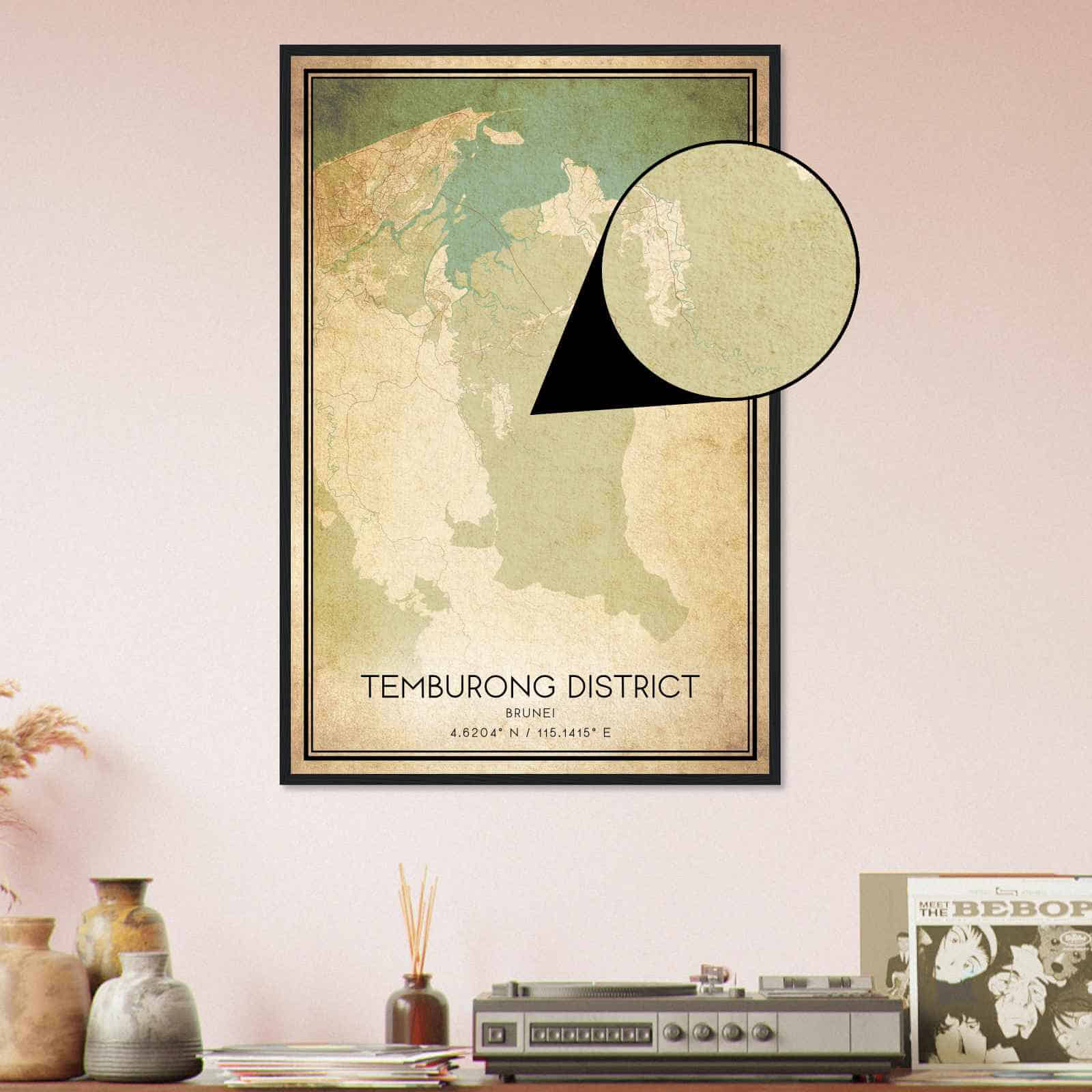 Deerfield Kansas Map Poster, Modern Home Decor Wall Art Print (Copy)