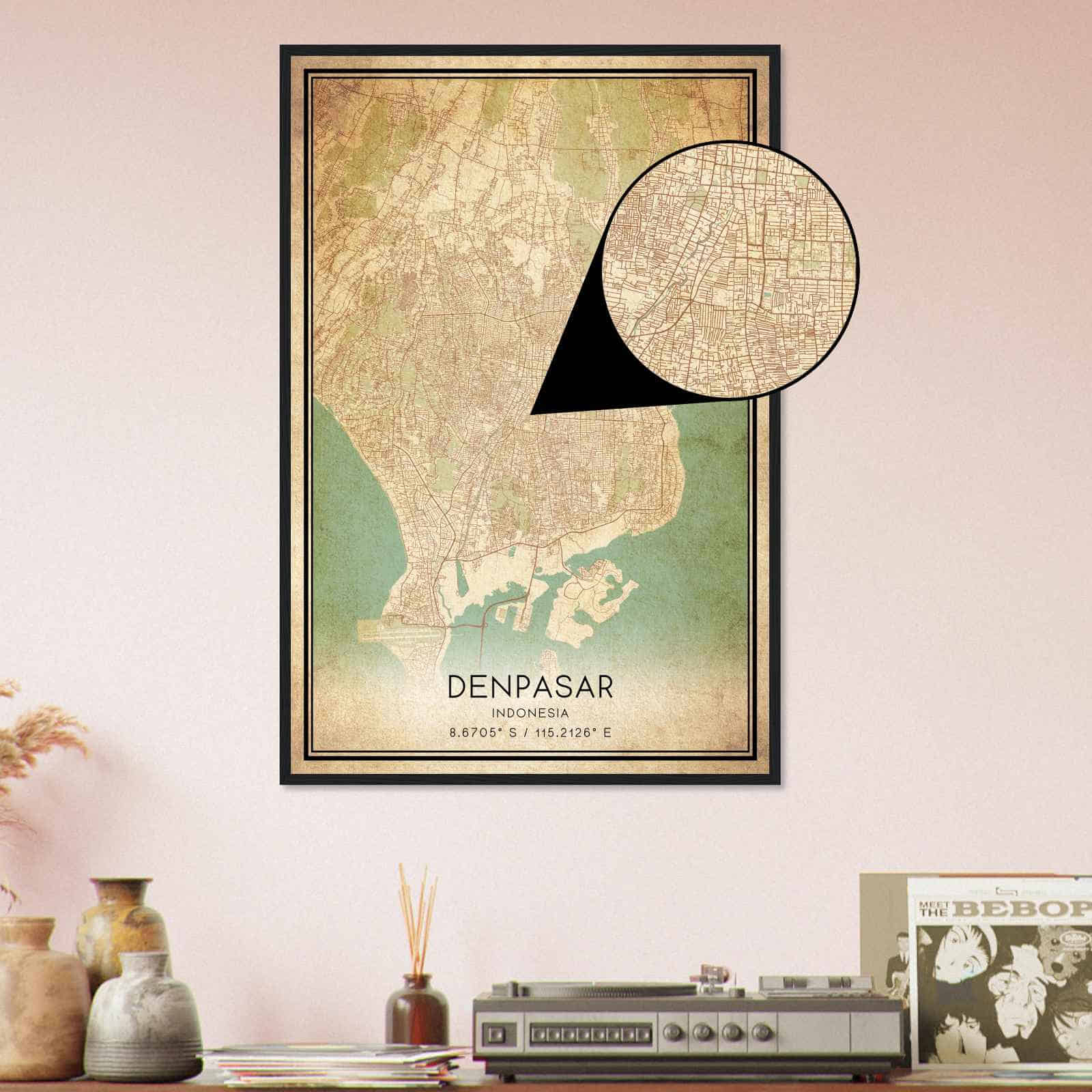 Deerfield Kansas Map Poster, Modern Home Decor Wall Art Print (Copy)