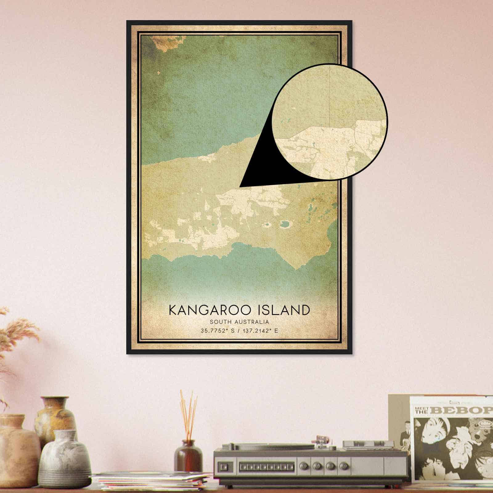 Deerfield Kansas Map Poster, Modern Home Decor Wall Art Print (Copy)