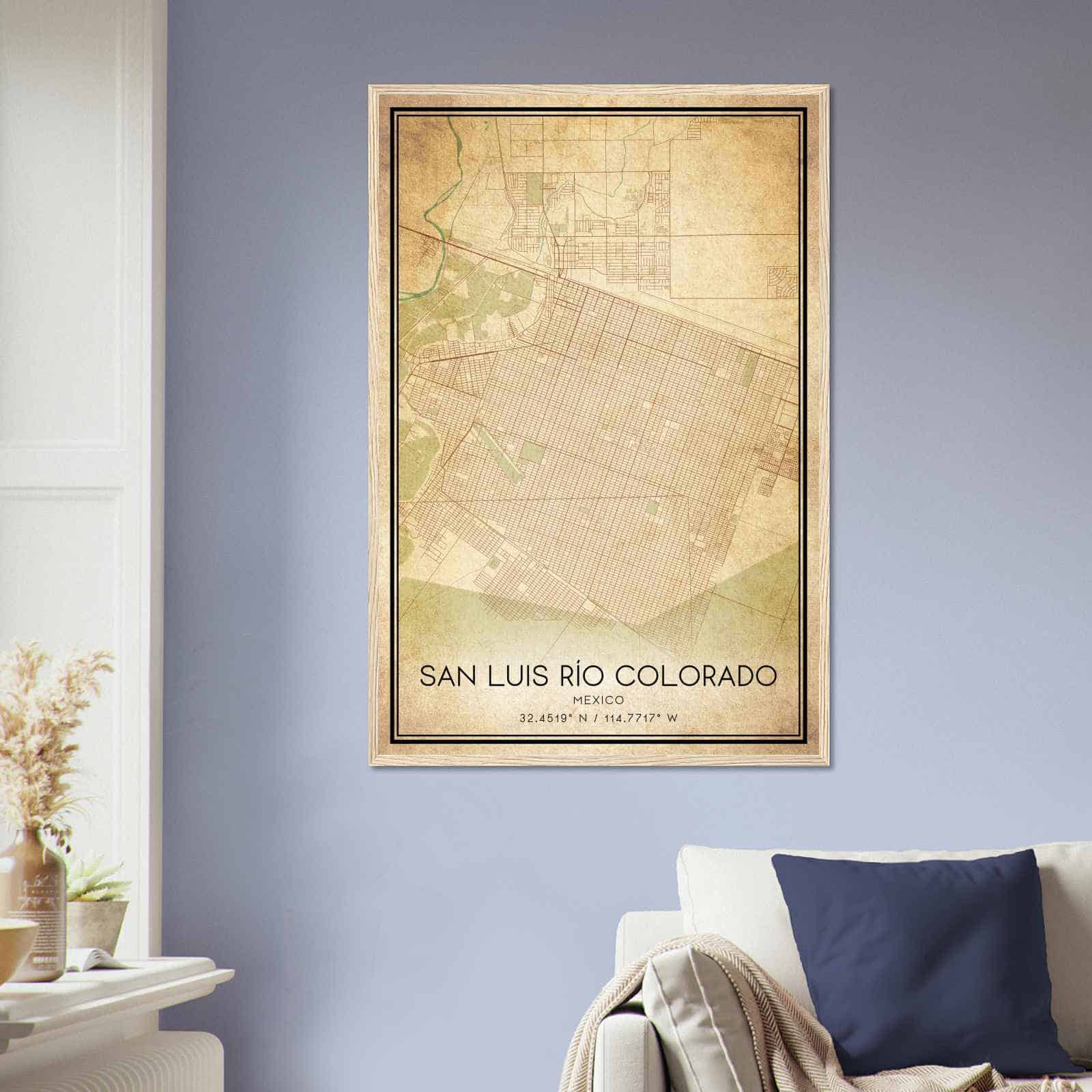 Deerfield Kansas Map Poster, Modern Home Decor Wall Art Print (Copy)