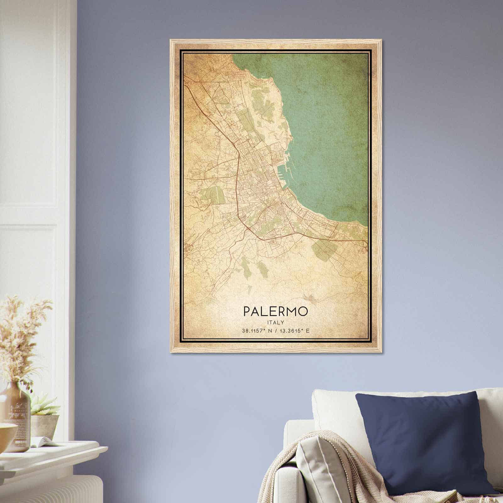 Deerfield Kansas Map Poster, Modern Home Decor Wall Art Print (Copy)