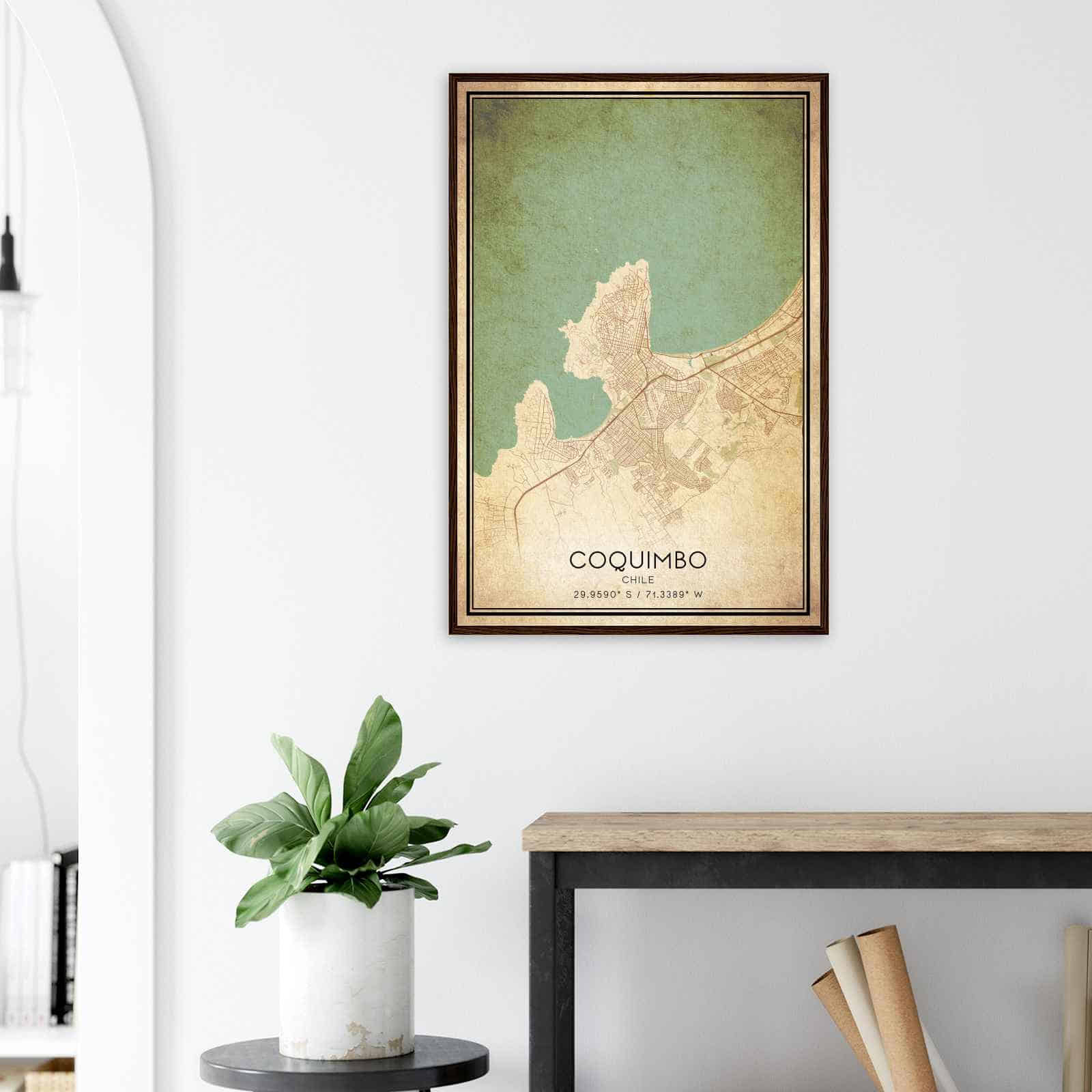 Deerfield Kansas Map Poster, Modern Home Decor Wall Art Print (Copy)