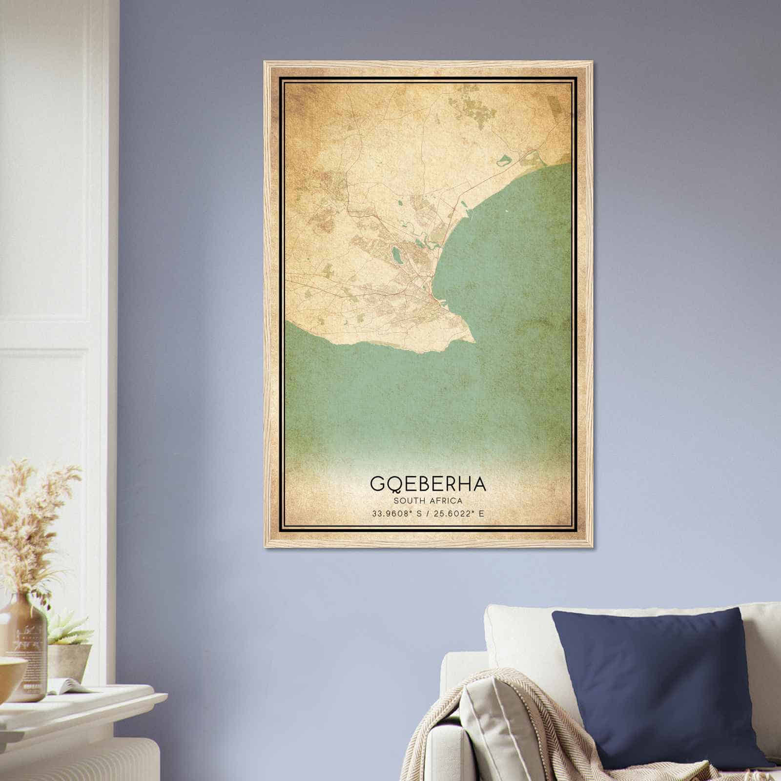 Deerfield Kansas Map Poster, Modern Home Decor Wall Art Print (Copy)