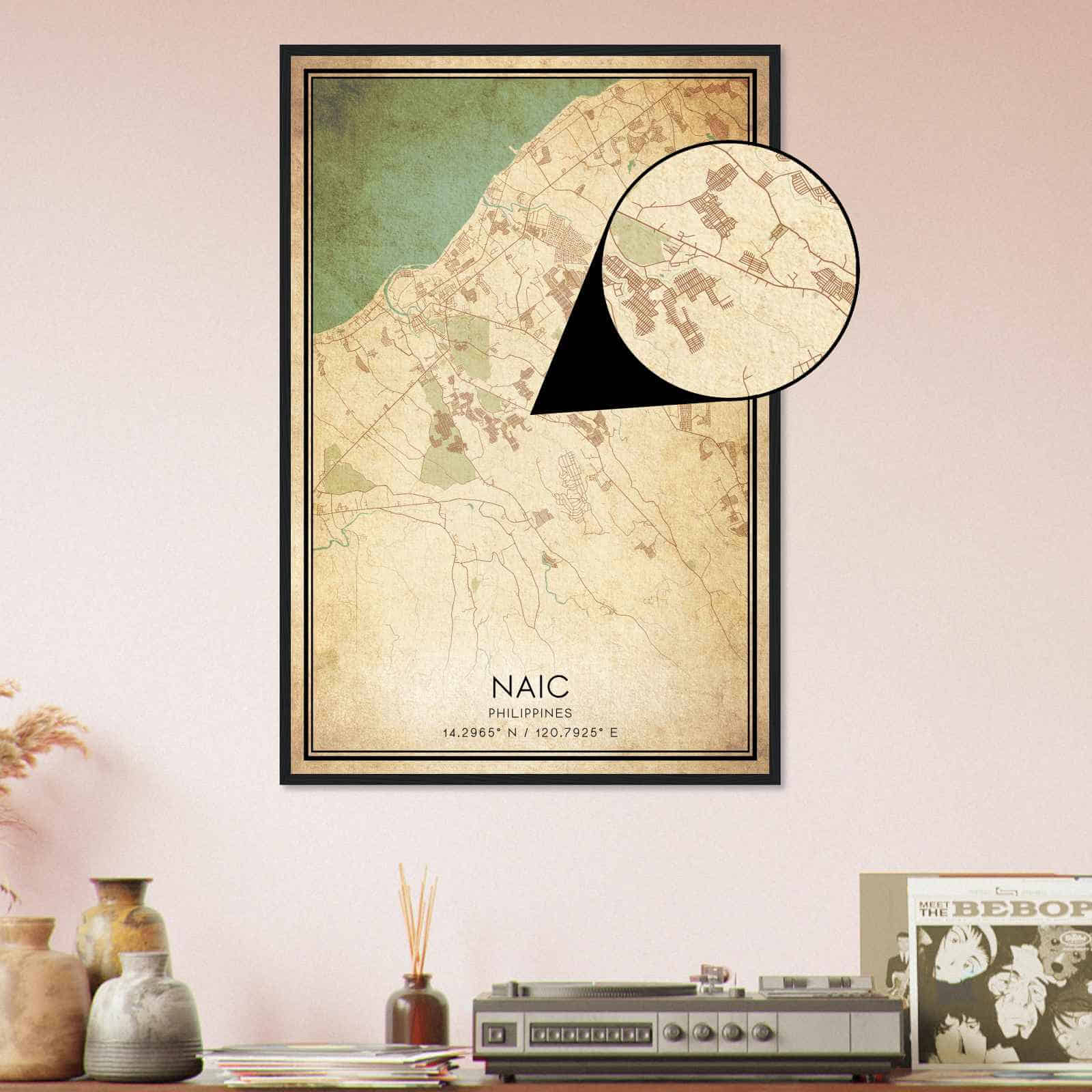 Deerfield Kansas Map Poster, Modern Home Decor Wall Art Print (Copy)