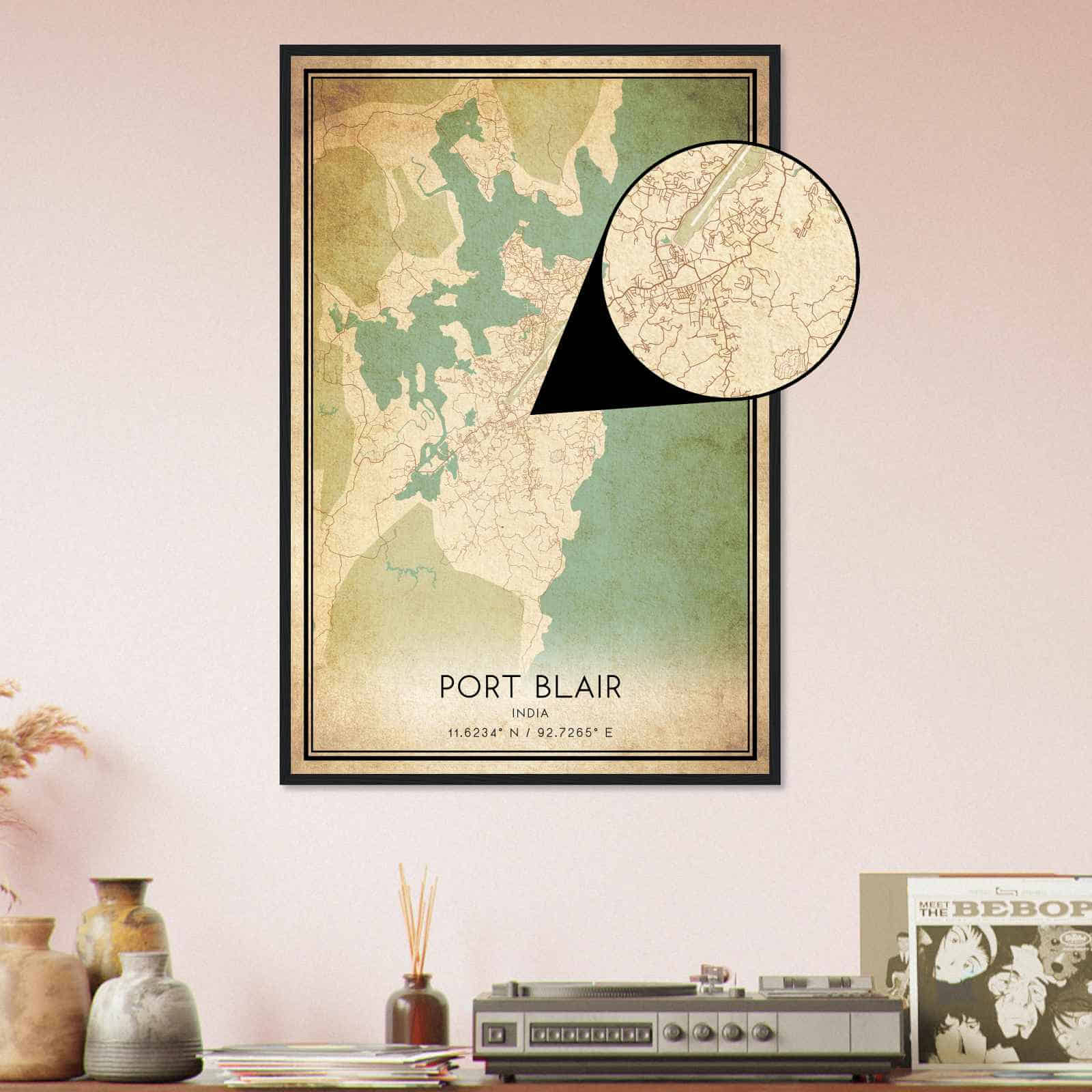 Deerfield Kansas Map Poster, Modern Home Decor Wall Art Print (Copy)