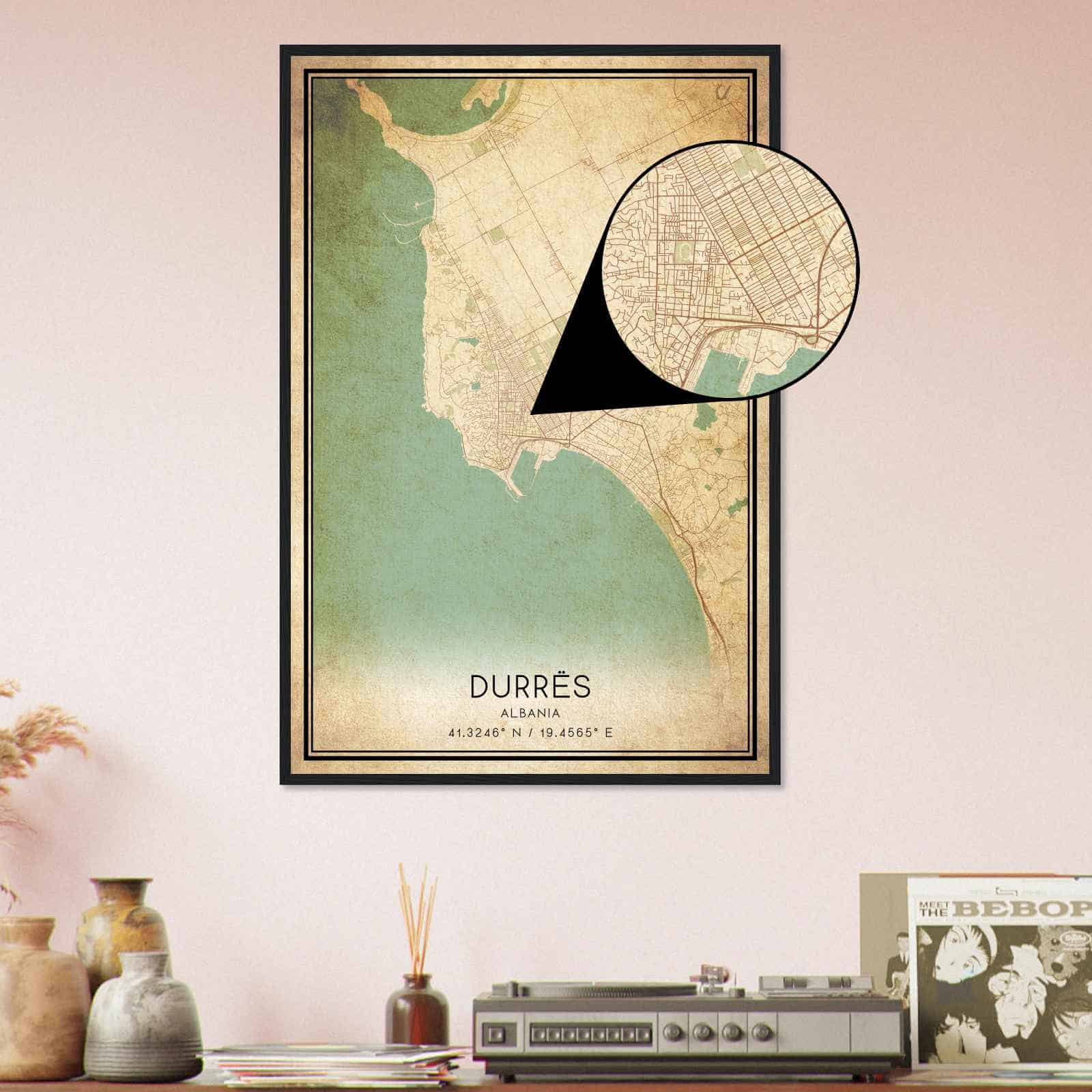 Deerfield Kansas Map Poster, Modern Home Decor Wall Art Print (Copy)