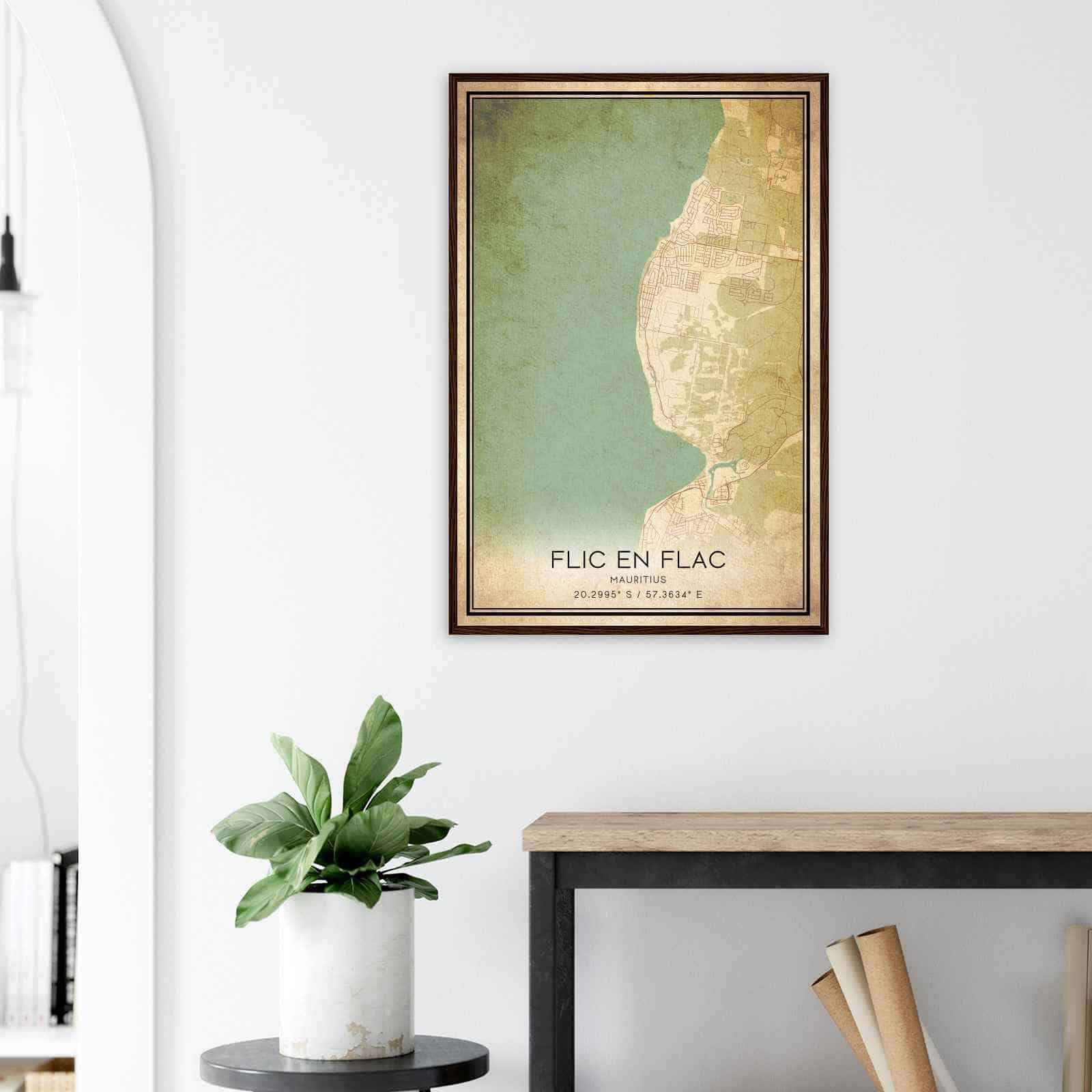 Deerfield Kansas Map Poster, Modern Home Decor Wall Art Print (Copy)