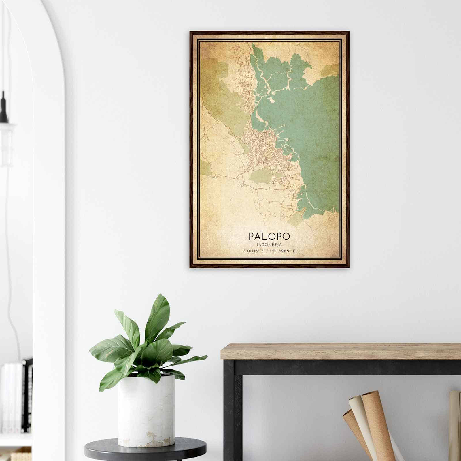 Deerfield Kansas Map Poster, Modern Home Decor Wall Art Print (Copy)