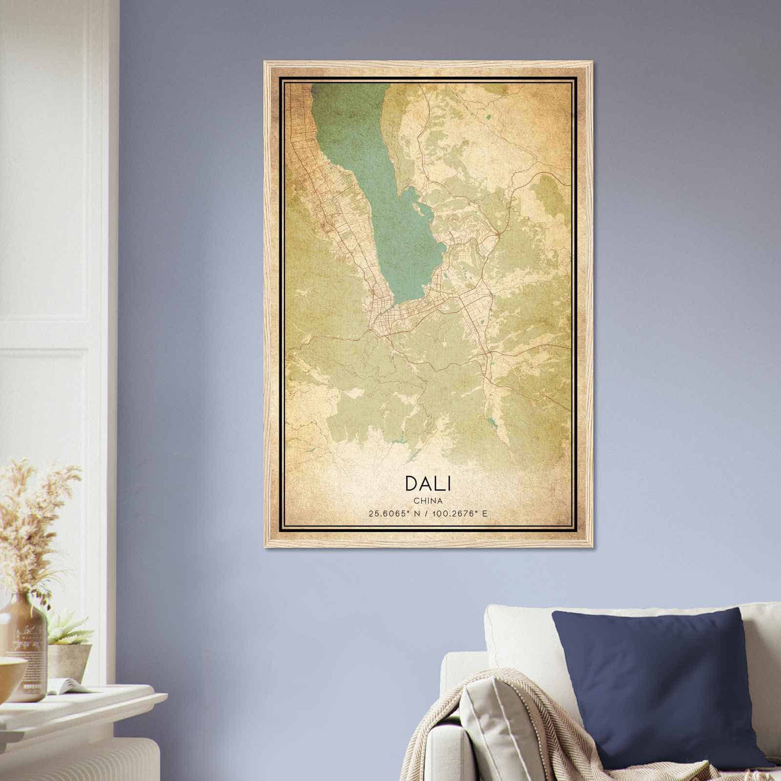 Deerfield Kansas Map Poster, Modern Home Decor Wall Art Print (Copy)