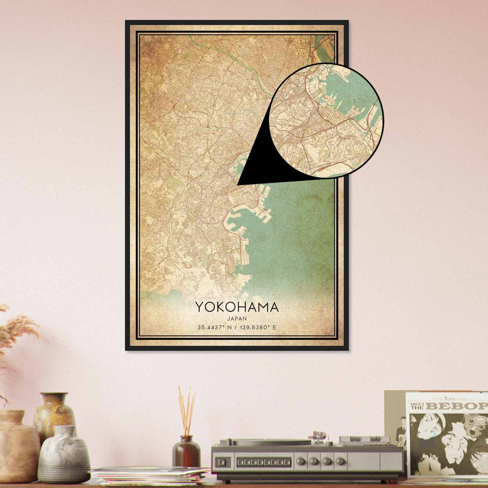 Deerfield Kansas Map Poster, Modern Home Decor Wall Art Print (Copy)